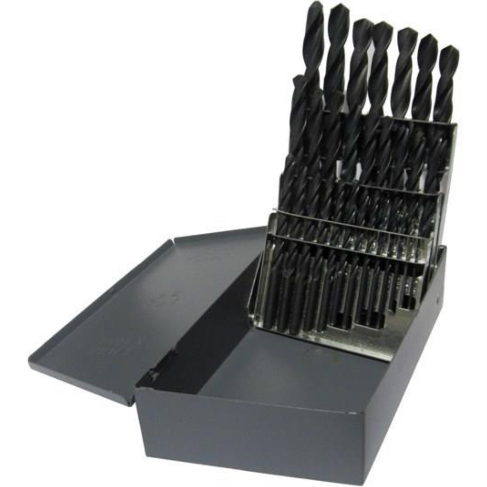 1/16-1/2X64Ths 29Pc Hss Left Hand Jobber Length Drill Bit Set, Dwd29J-Lh-Set