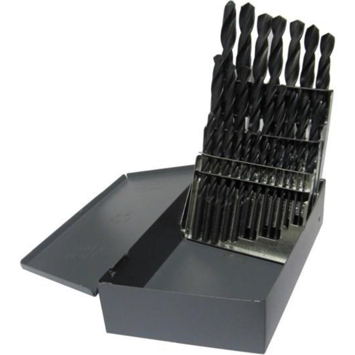 1/16-1/2X64Ths 29Pc Hss Left Hand Jobber Length Drill Bit Set, Dwd29J-Lh-Set