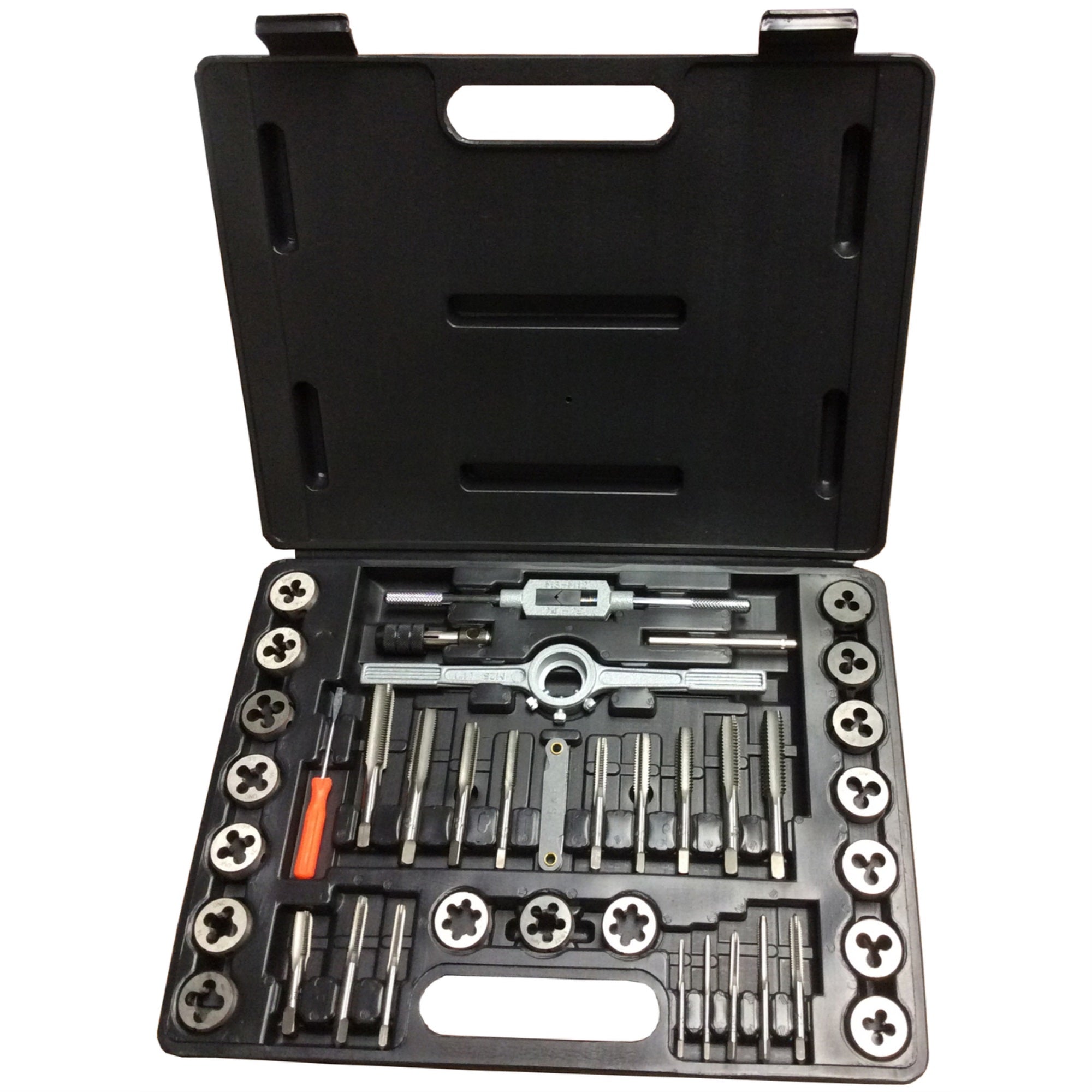 3.00Mm - 12.00Mm Hss With Round Die Die And Tap, Dwt40Pc-Hs-Mm-Round