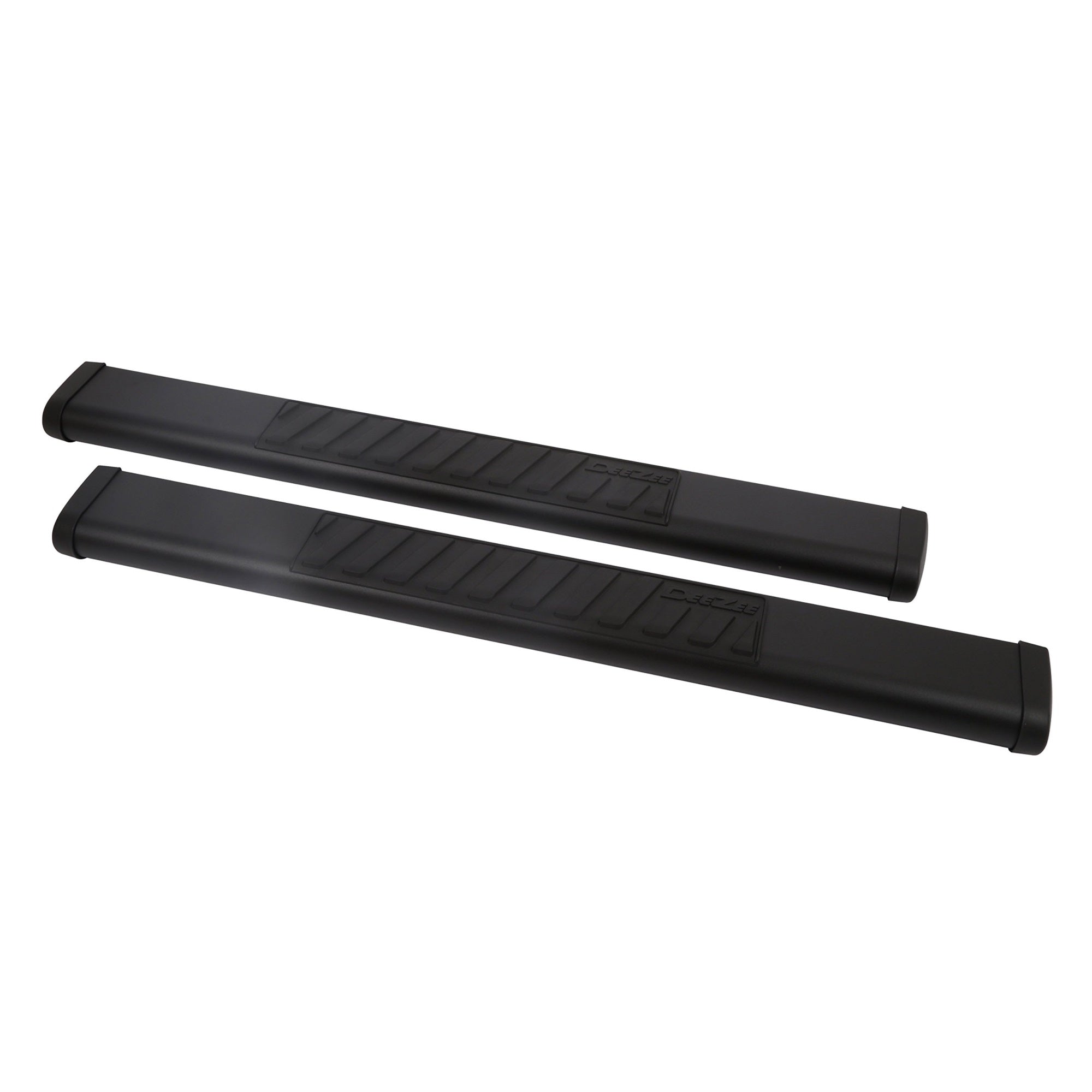 Gm/Dodge/Ford/Toyota Reg Cab Tubes  6In Oval  Black Steel (Brackets Sold Separately)