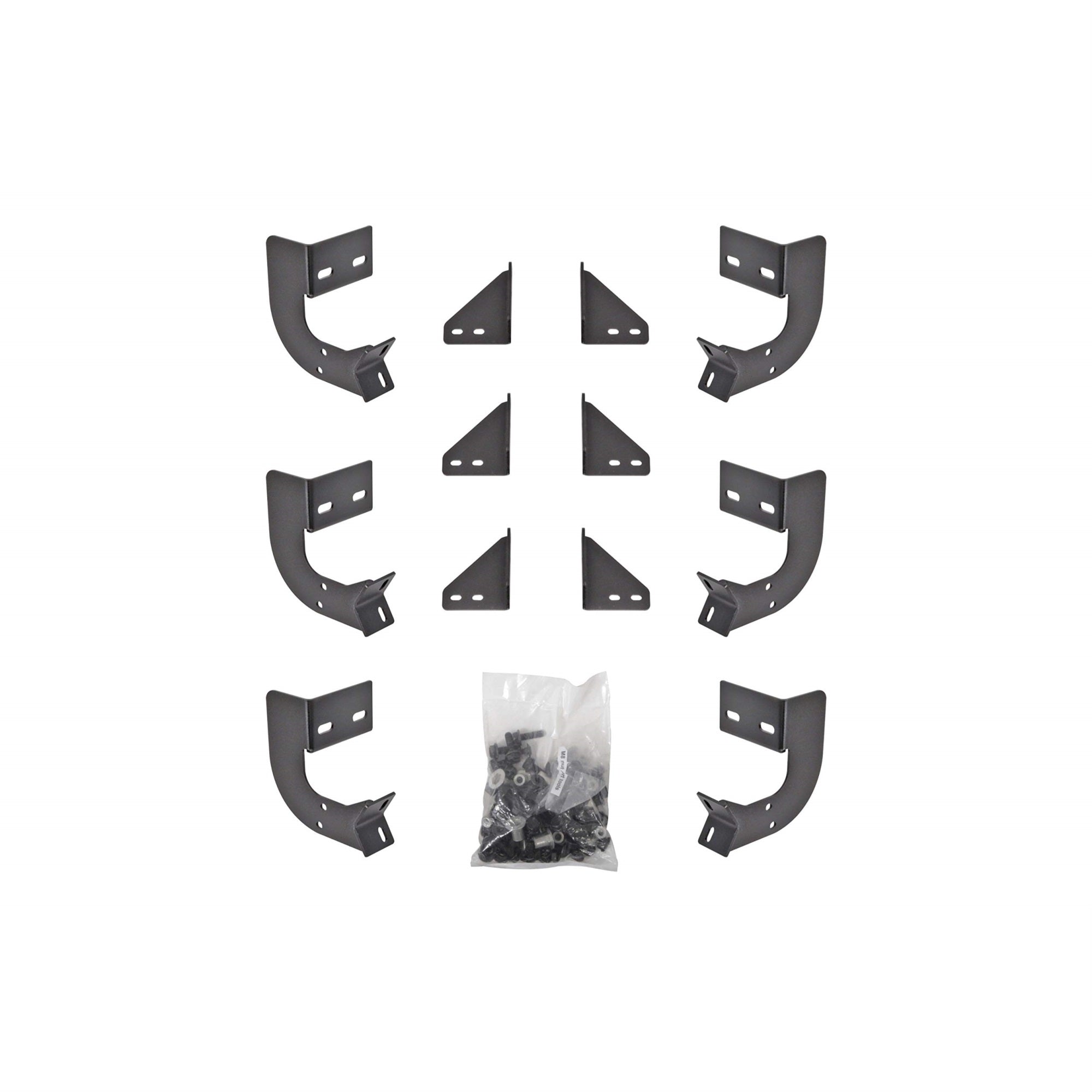 Dee Zee Dz 66336 Hex Side Step Bracket Kit, Black