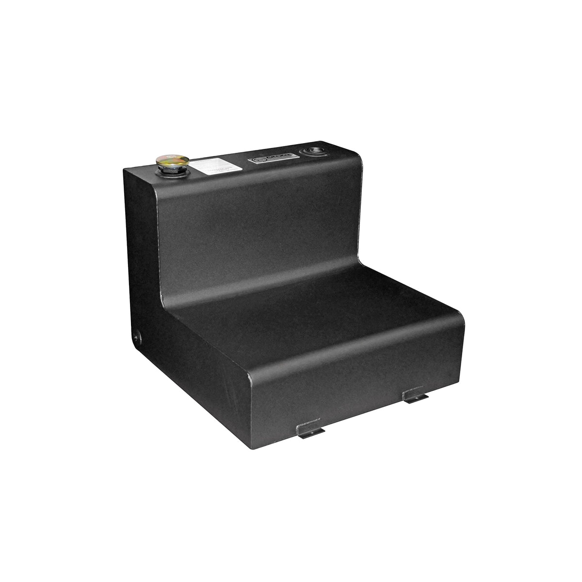 23In L Shaped Steel Liquid 50Gal Transfer Tank Black