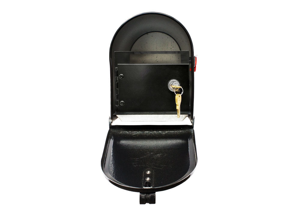 E1 Economy Mailbox Only With Locking Insert, Black