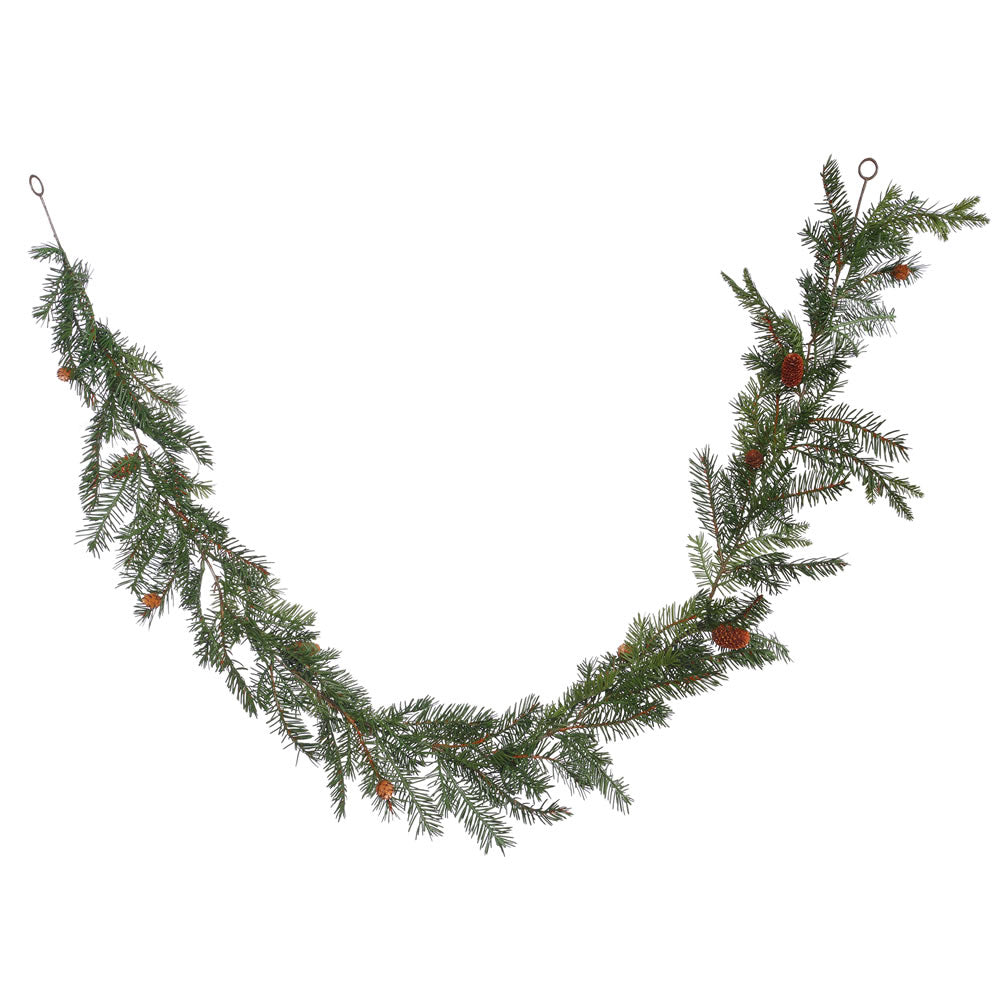 Vickerman 6' x 12″ Douglas Fir Garland w/Cones 99T - E151110