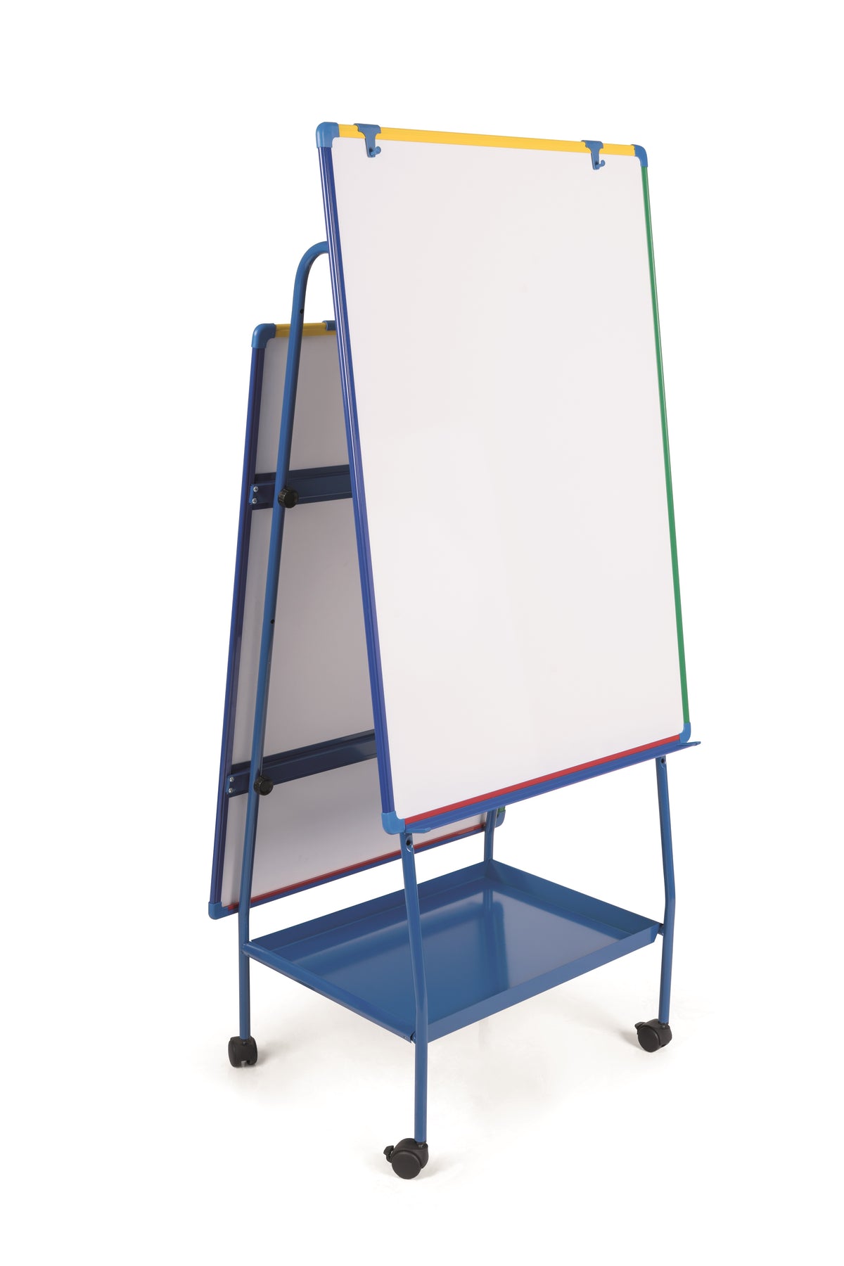 Schoolmate Creation Station Magnetic Steel Dry-Erase Mobile Easel, Aluminum Frame, 29.5 X 42