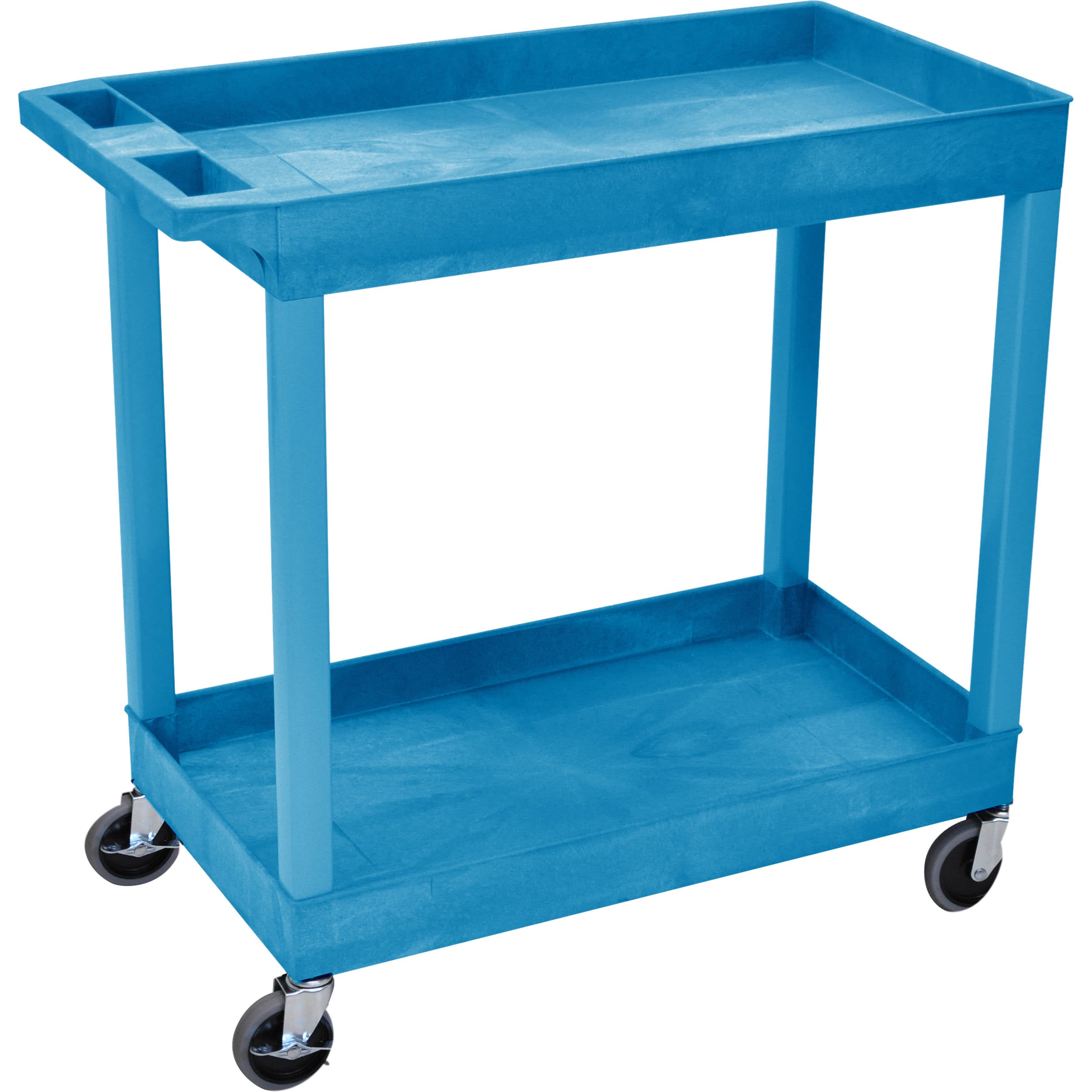 Luxor - Ec11-Bu - 32 X 18 Tub Cart - Two Shelves