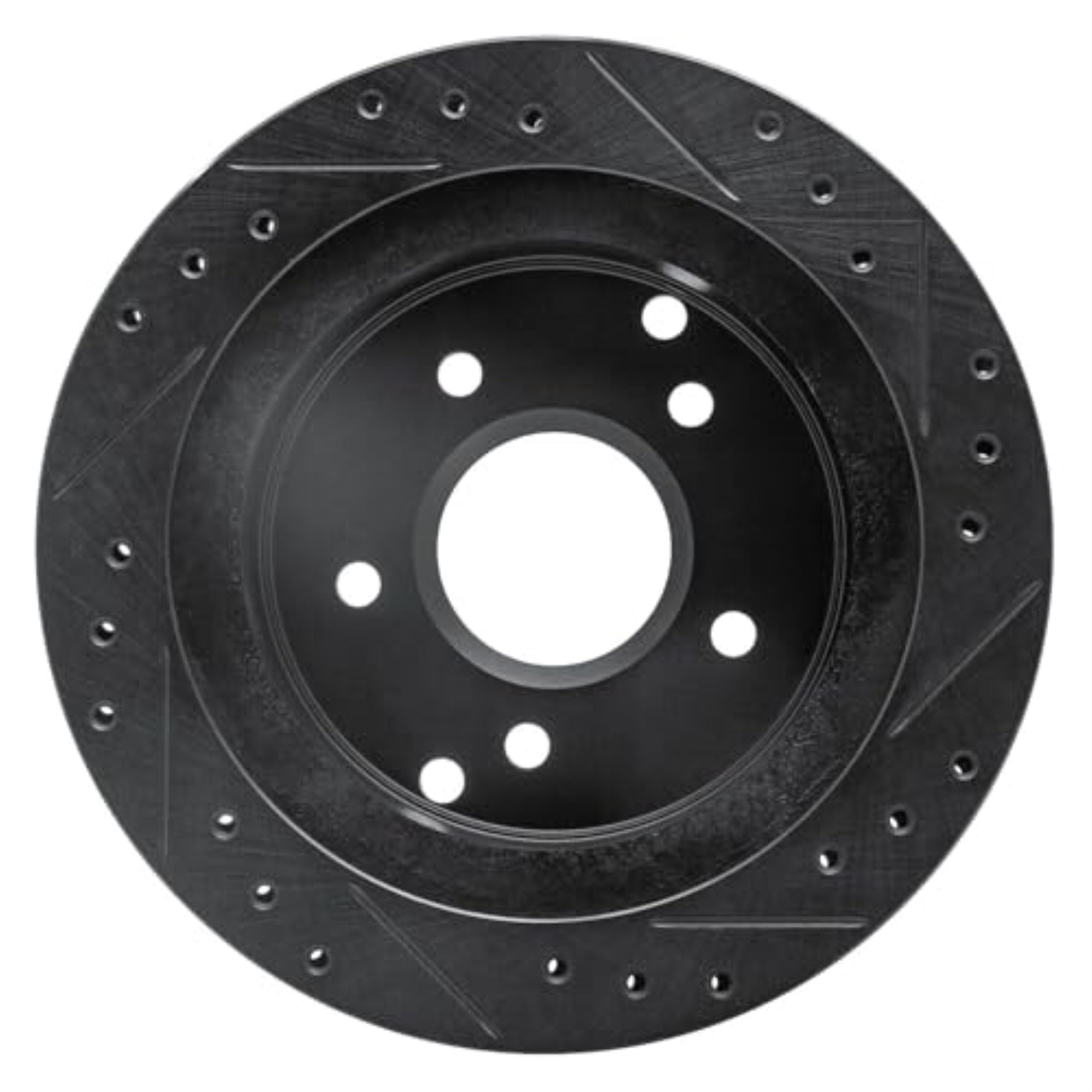 R1 Concepts Brake Rotor Drilled And Slotted Black Ecb-47016L