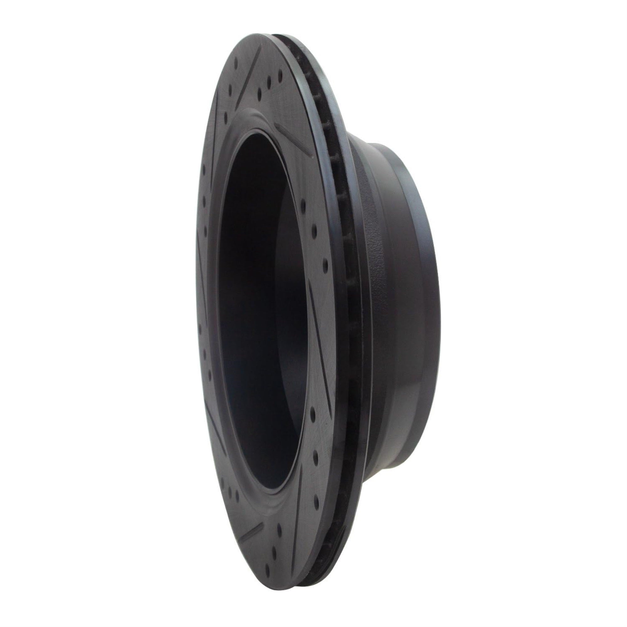 R1 Concepts Brake Rotor Drilled And Slotted Black Ecb-48063R