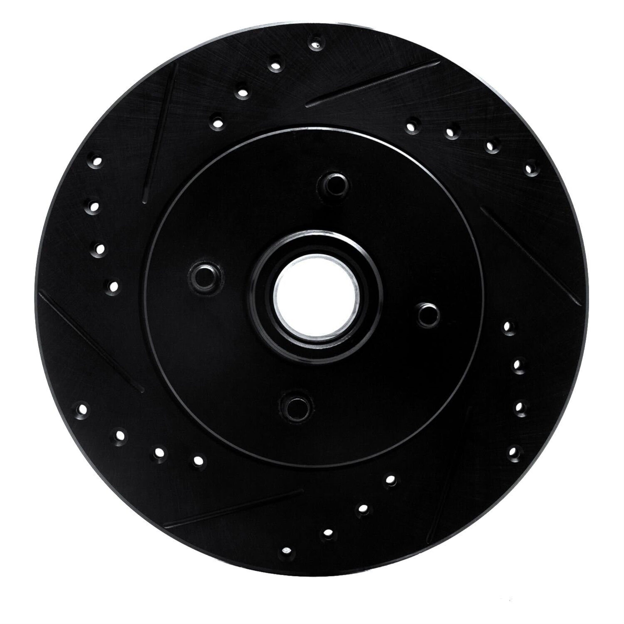R1 Concepts Brake Rotor Drilled And Slotted Black Ecb-54028L