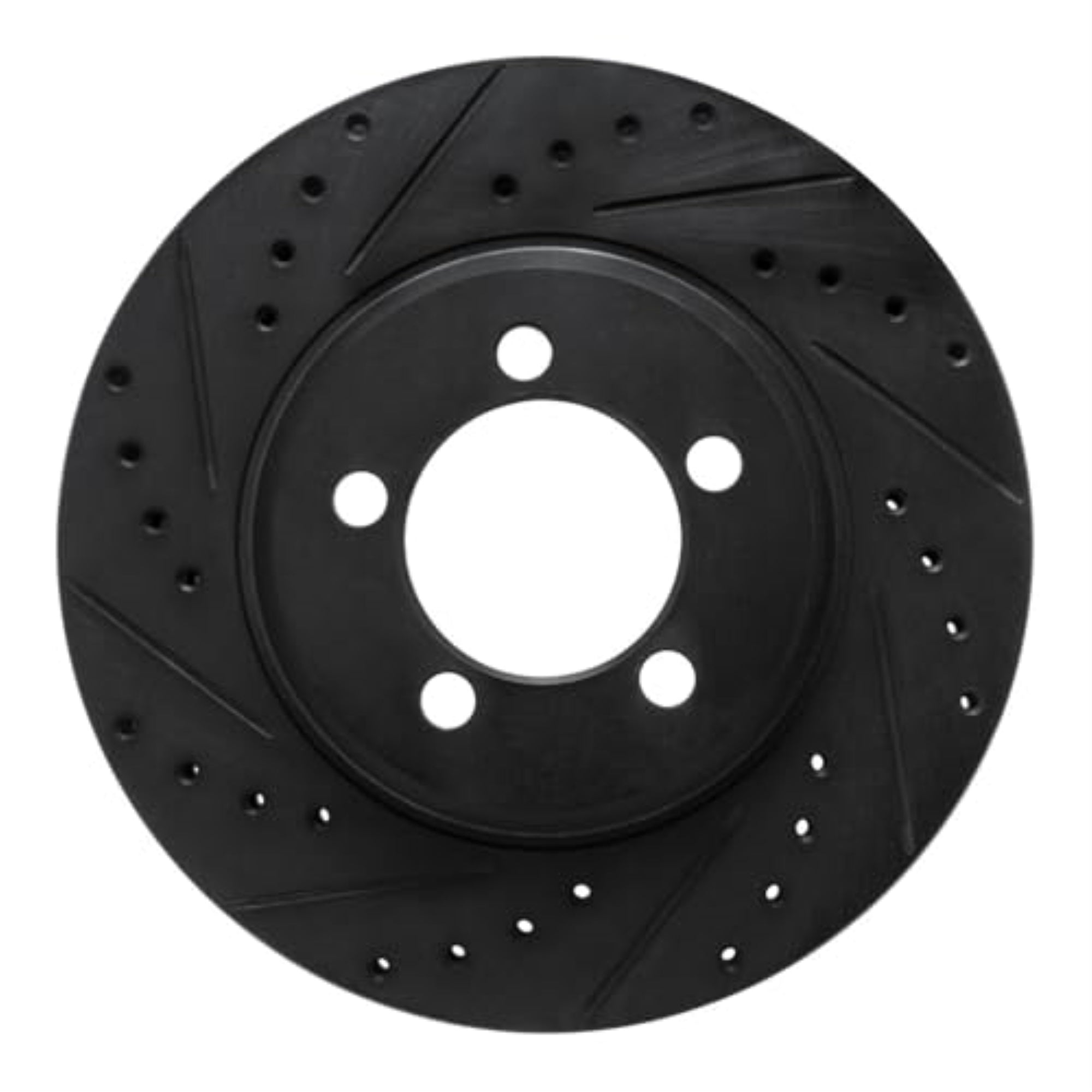 R1 Concepts Brake Rotor Drilled And Slotted Black Ecb-54043L