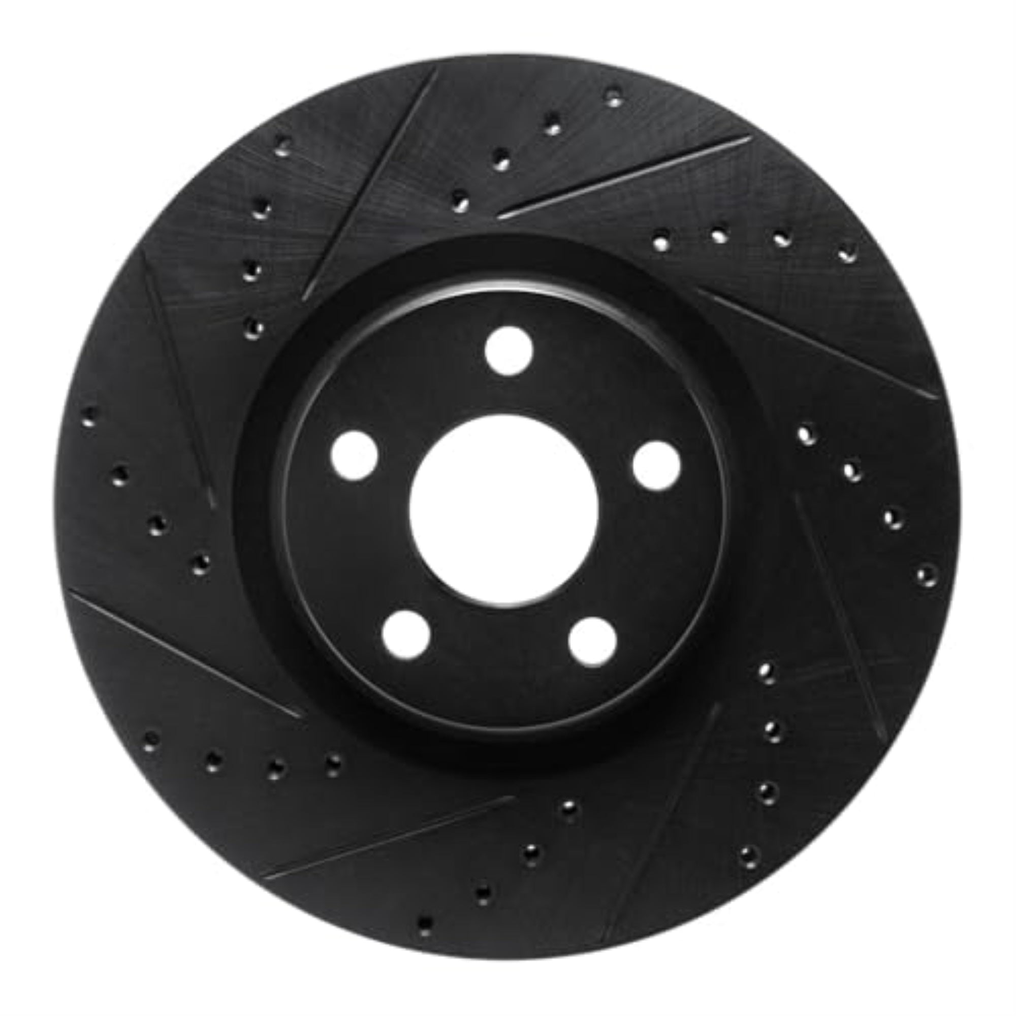 R1 Concepts Brake Rotor Drilled And Slotted Black Ecb-54095L
