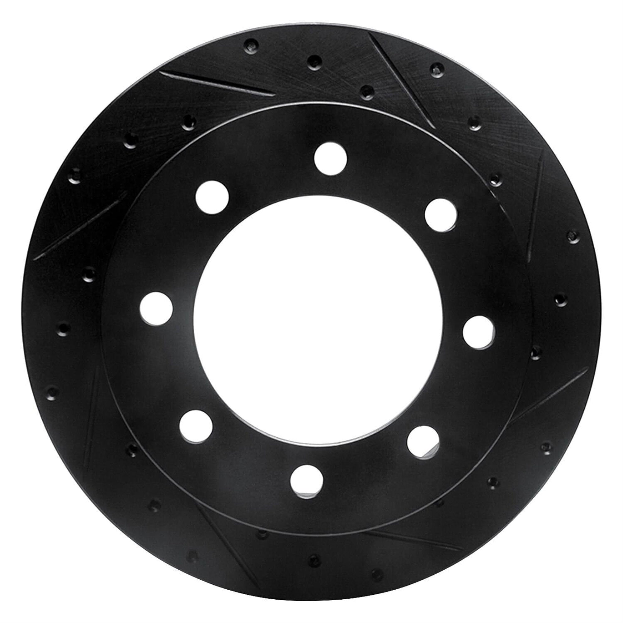 R1 Concepts Brake Rotor Drilled And Slotted Black Ecb-54167R