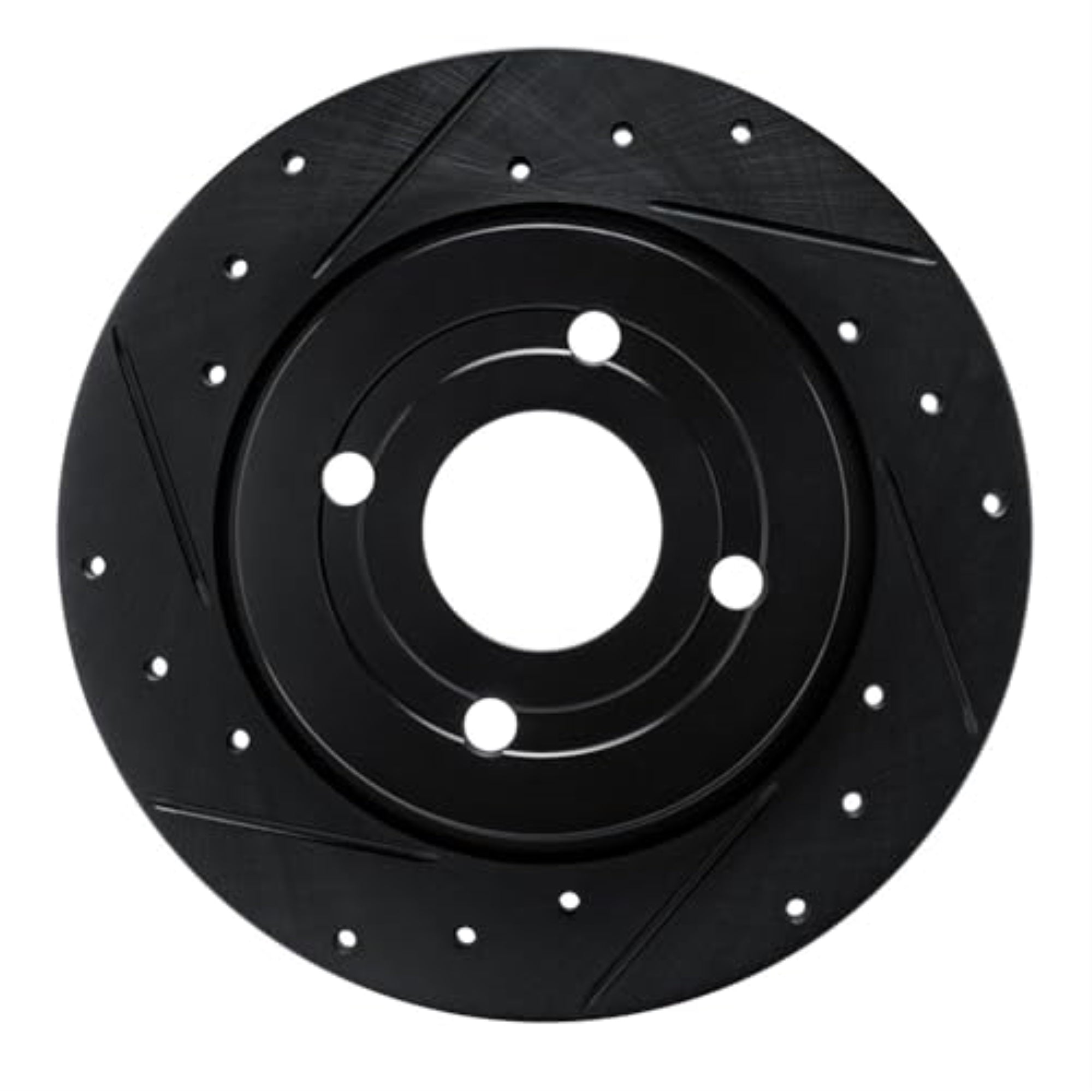 R1 Concepts Brake Rotor Drilled And Slotted Black Ecb-54271L