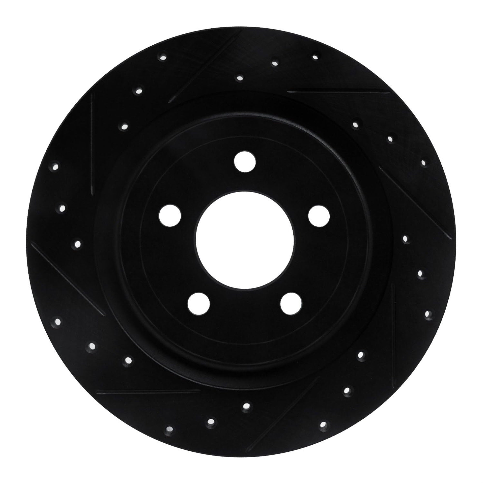 R1 Concepts Brake Rotor Drilled And Slotted Black Ecb-54280L