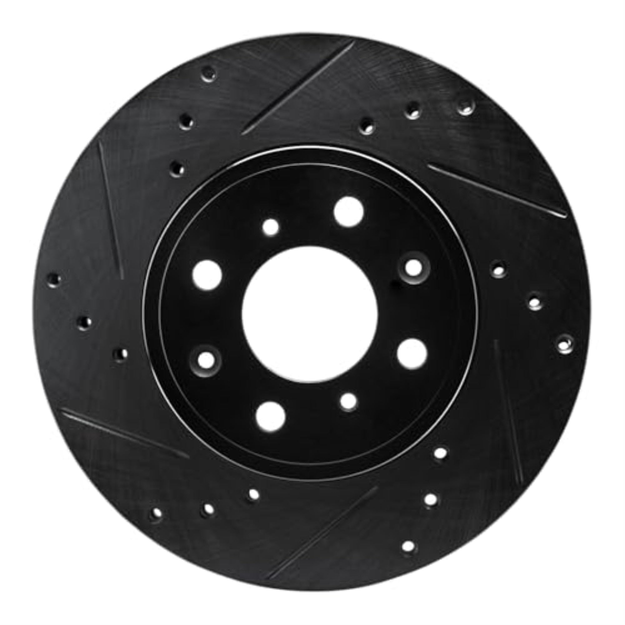 R1 Concepts Brake Rotor Drilled And Slotted Black Ecb-59038L