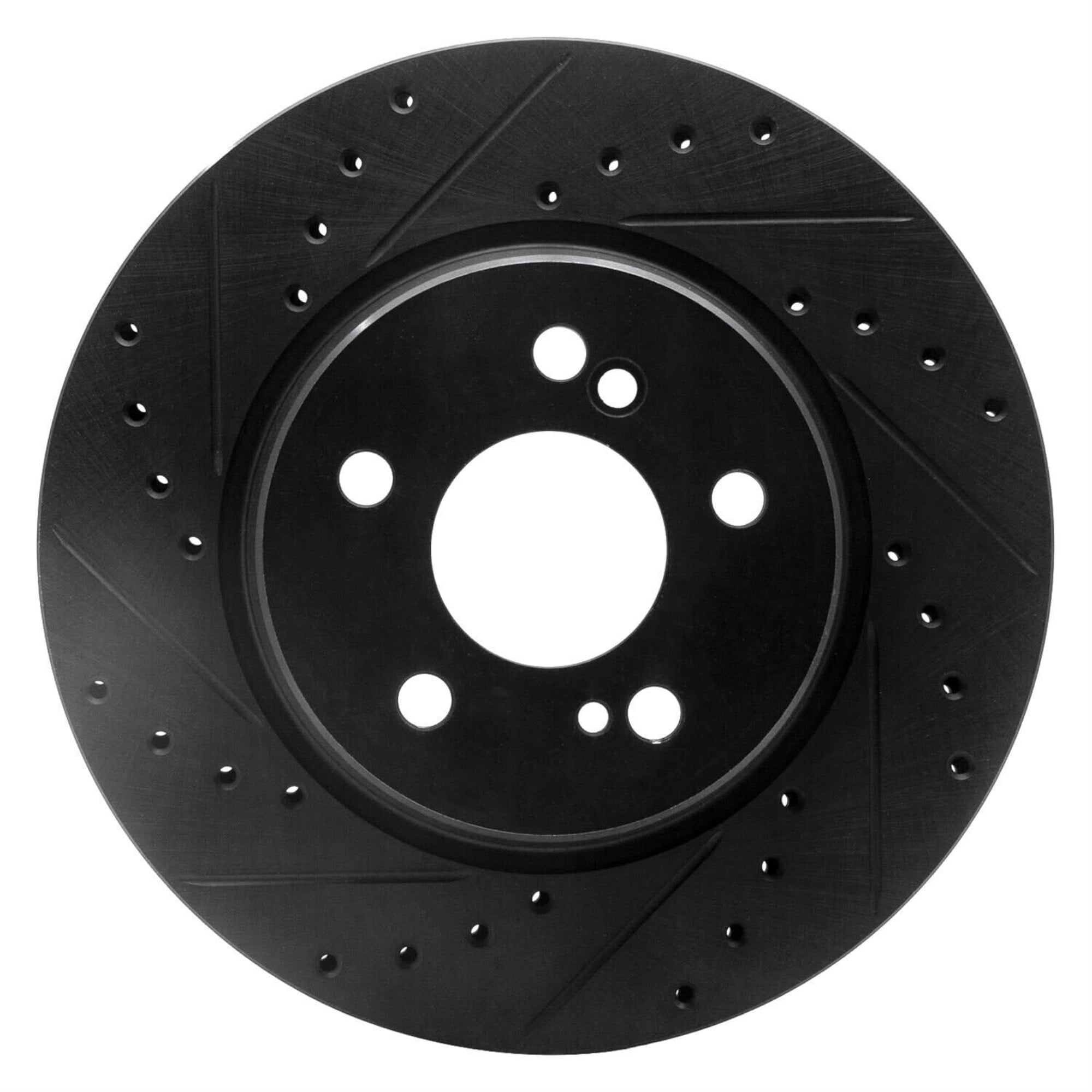 R1 Concepts Brake Rotor Drilled And Slotted Black Ecb-63030L