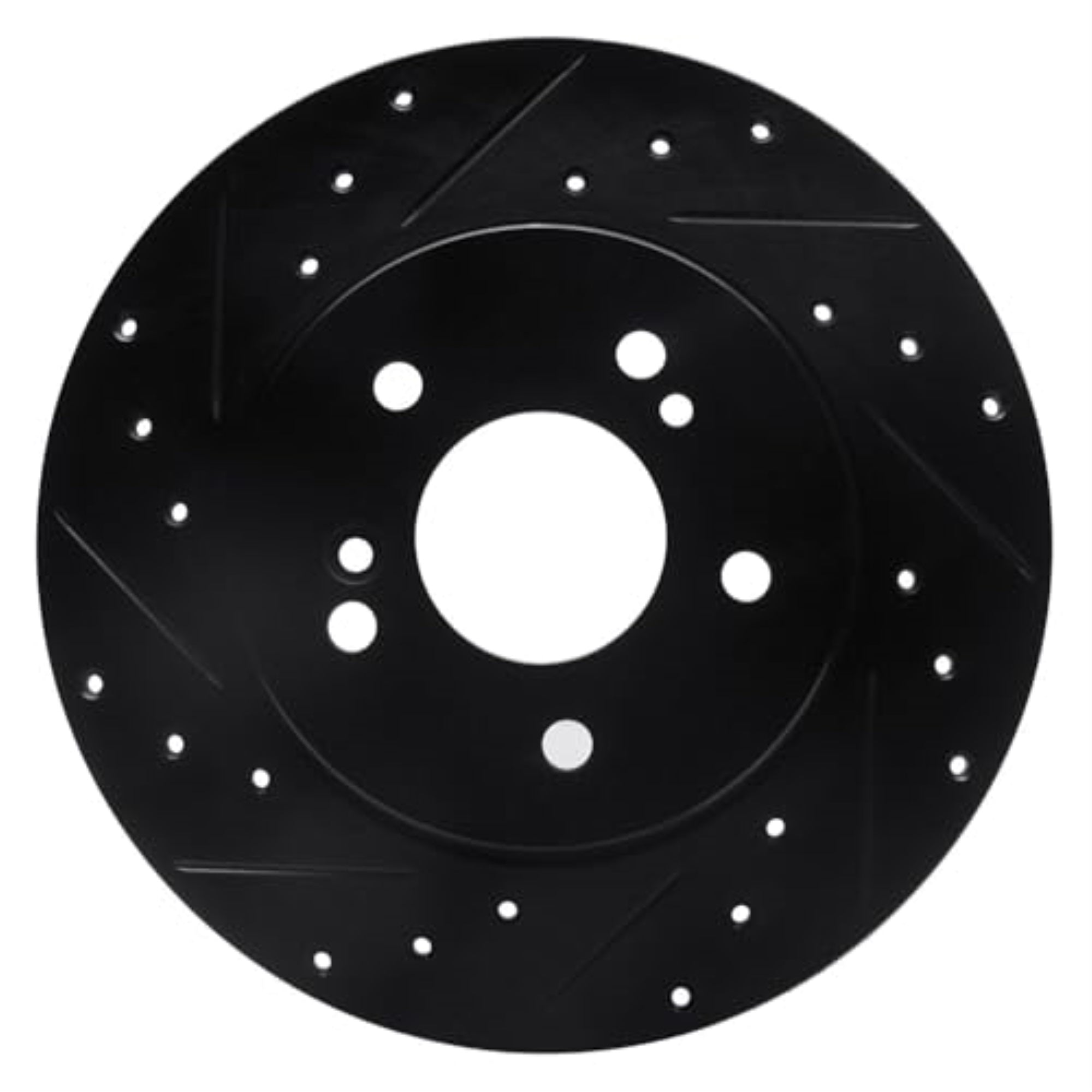 R1 Concepts Brake Rotor Drilled And Slotted Black Ecb-63035L