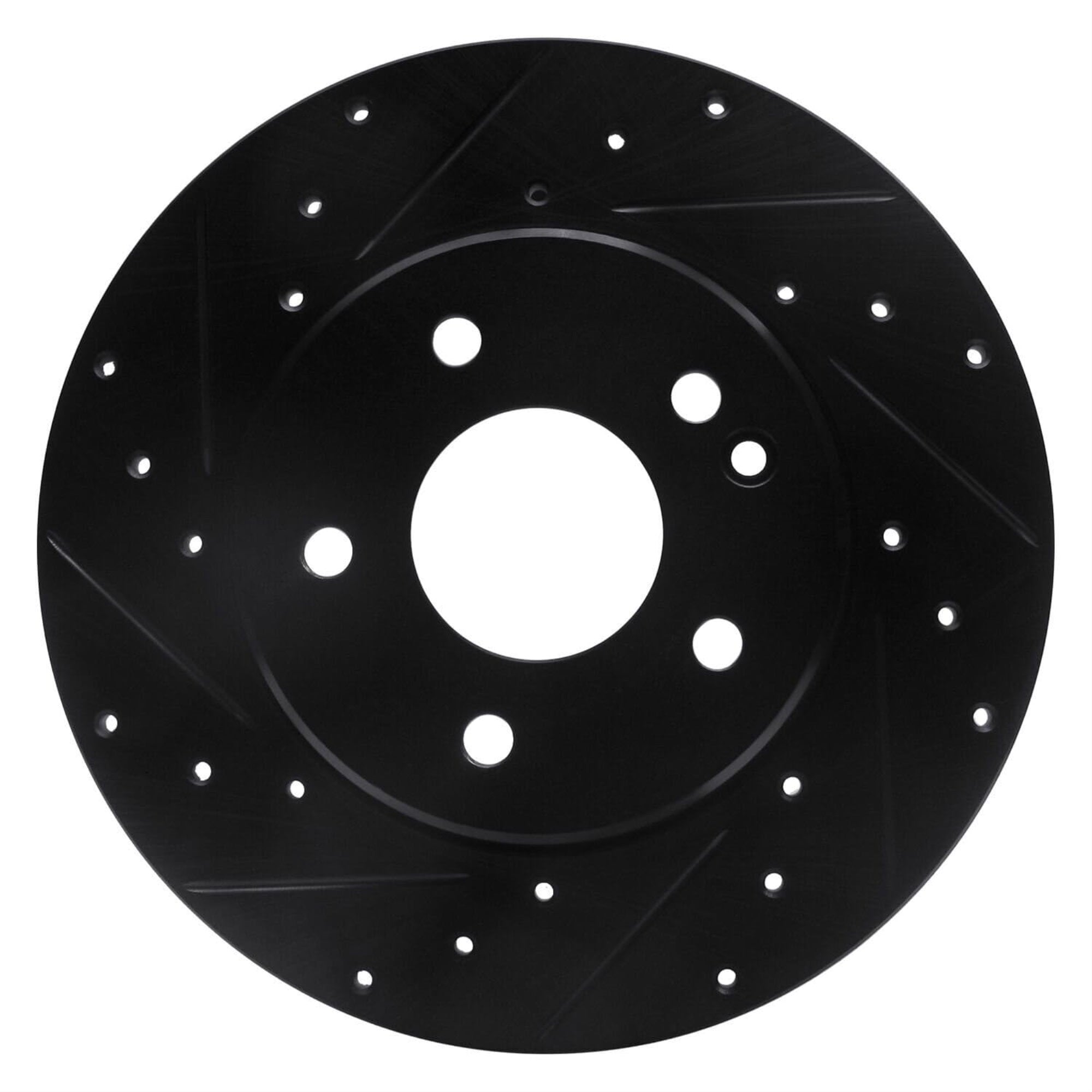 R1 Concepts Brake Rotor Drilled And Slotted Black Ecb-63036L