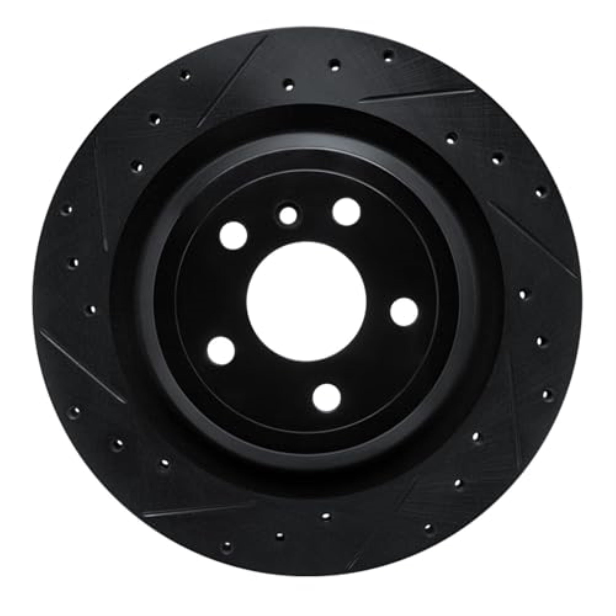 R1 Concepts Brake Rotor Drilled And Slotted Black Ecb-63140L