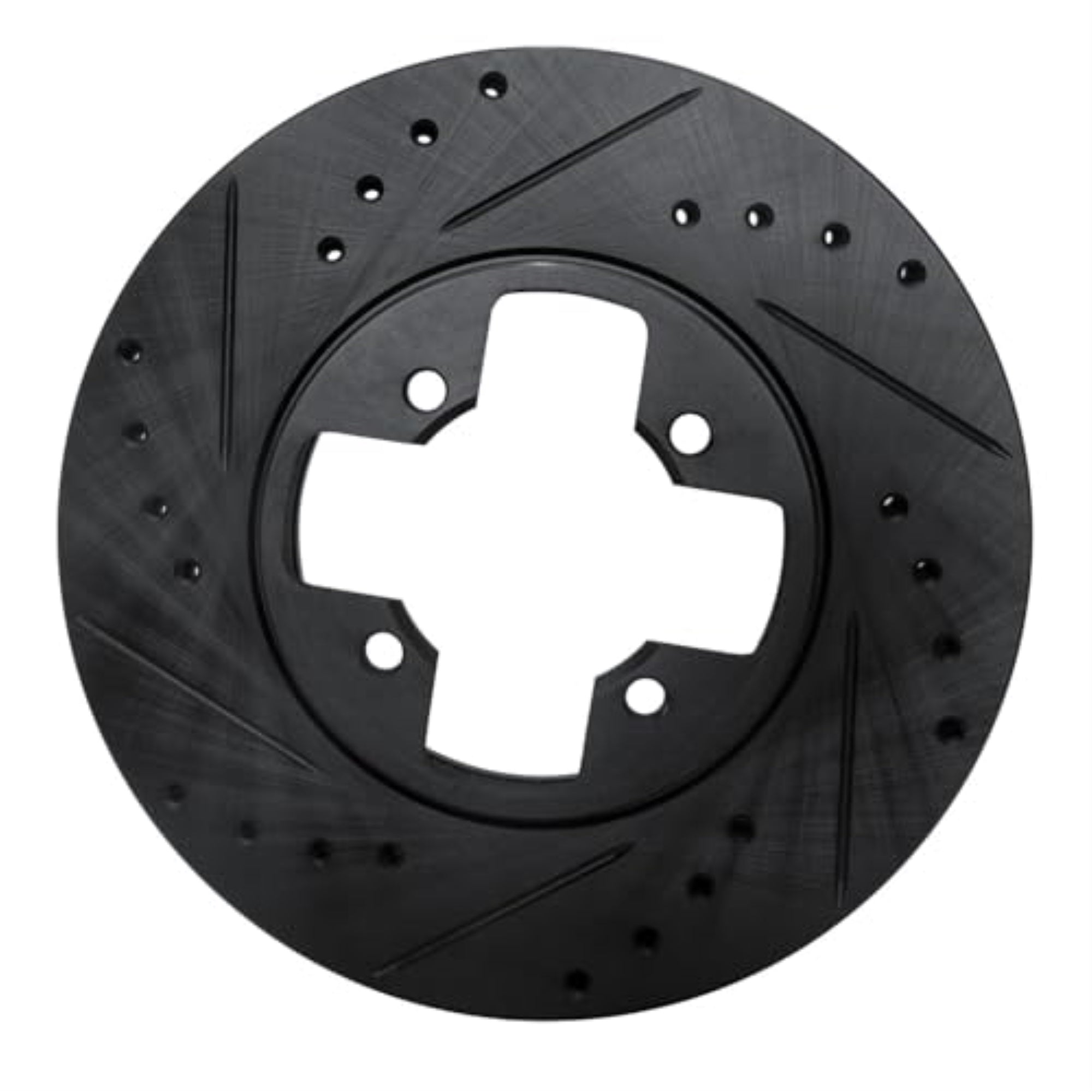 R1 Concepts Brake Rotor Drilled And Slotted Black Ecb-67023L