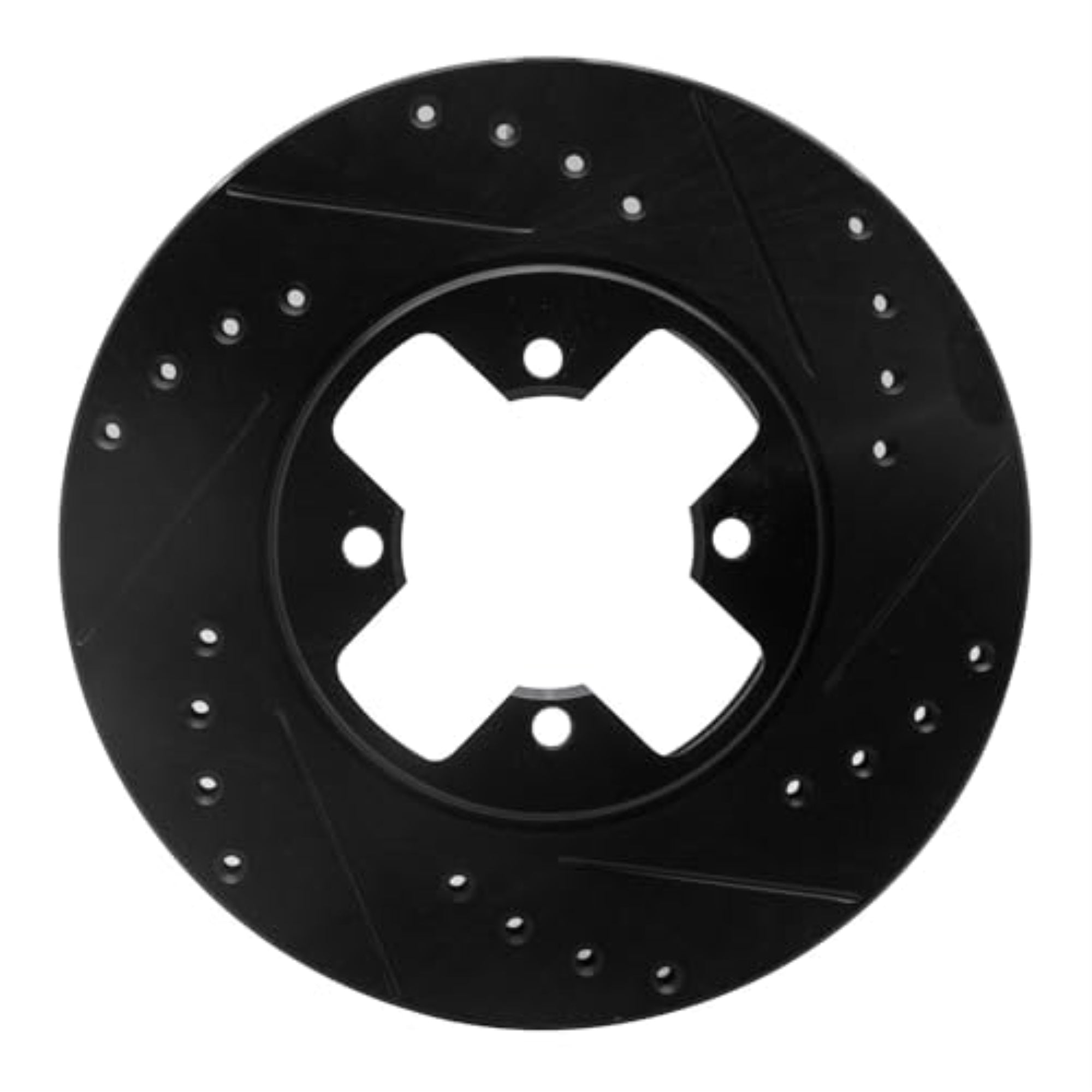R1 Concepts Brake Rotor Drilled And Slotted Black Ecb-67023R