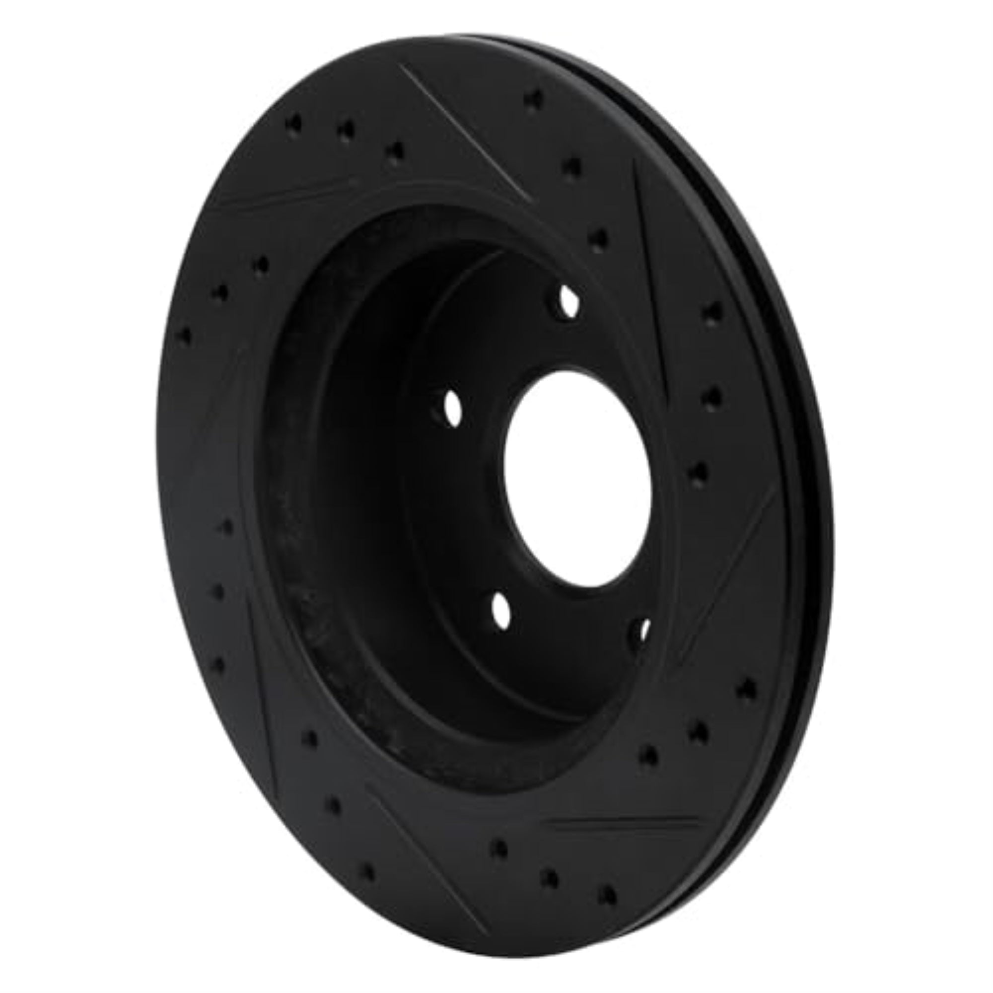 R1 Concepts Brake Rotor Drilled And Slotted Black Ecb-67026L