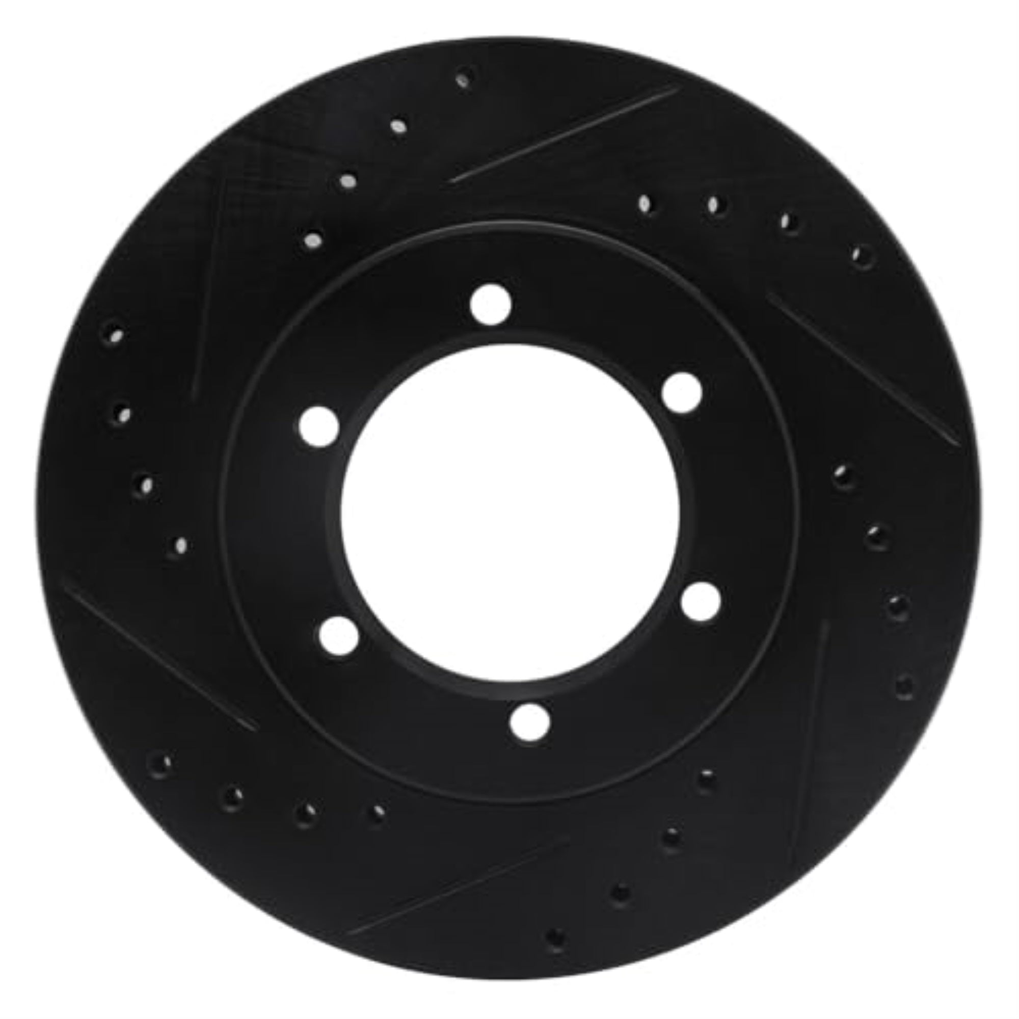 R1 Concepts Brake Rotor Drilled And Slotted Black Ecb-67085L