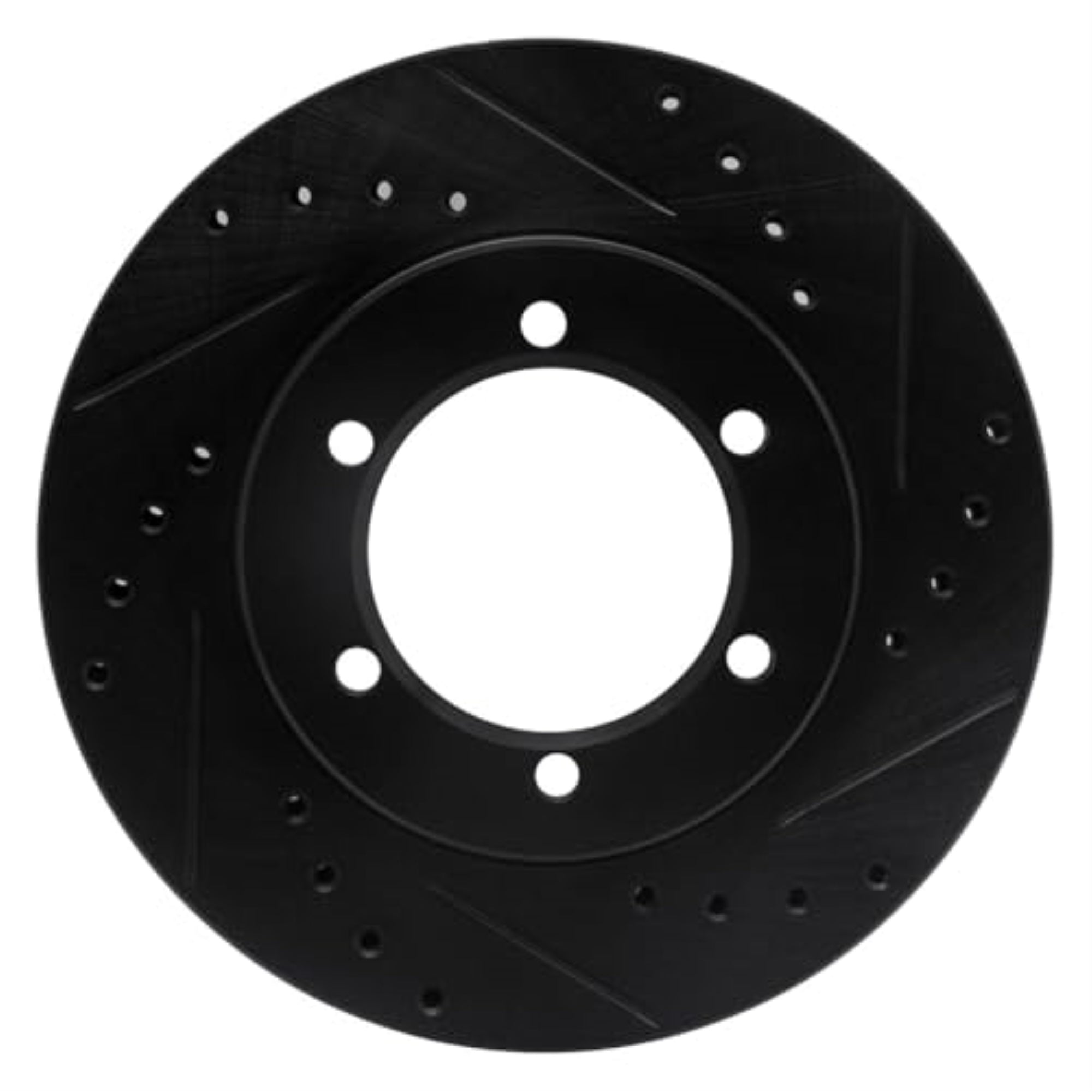 R1 Concepts Brake Rotor Drilled And Slotted Black Ecb-67085R