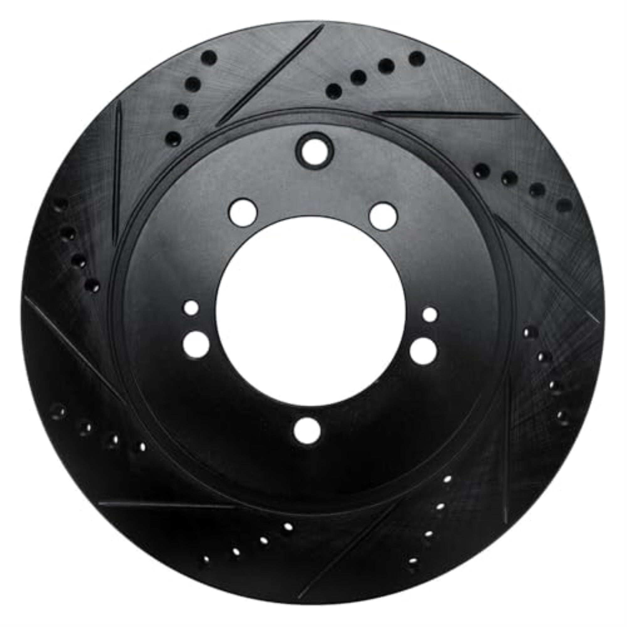 R1 Concepts Brake Rotor Drilled And Slotted Black Ecb-72036L