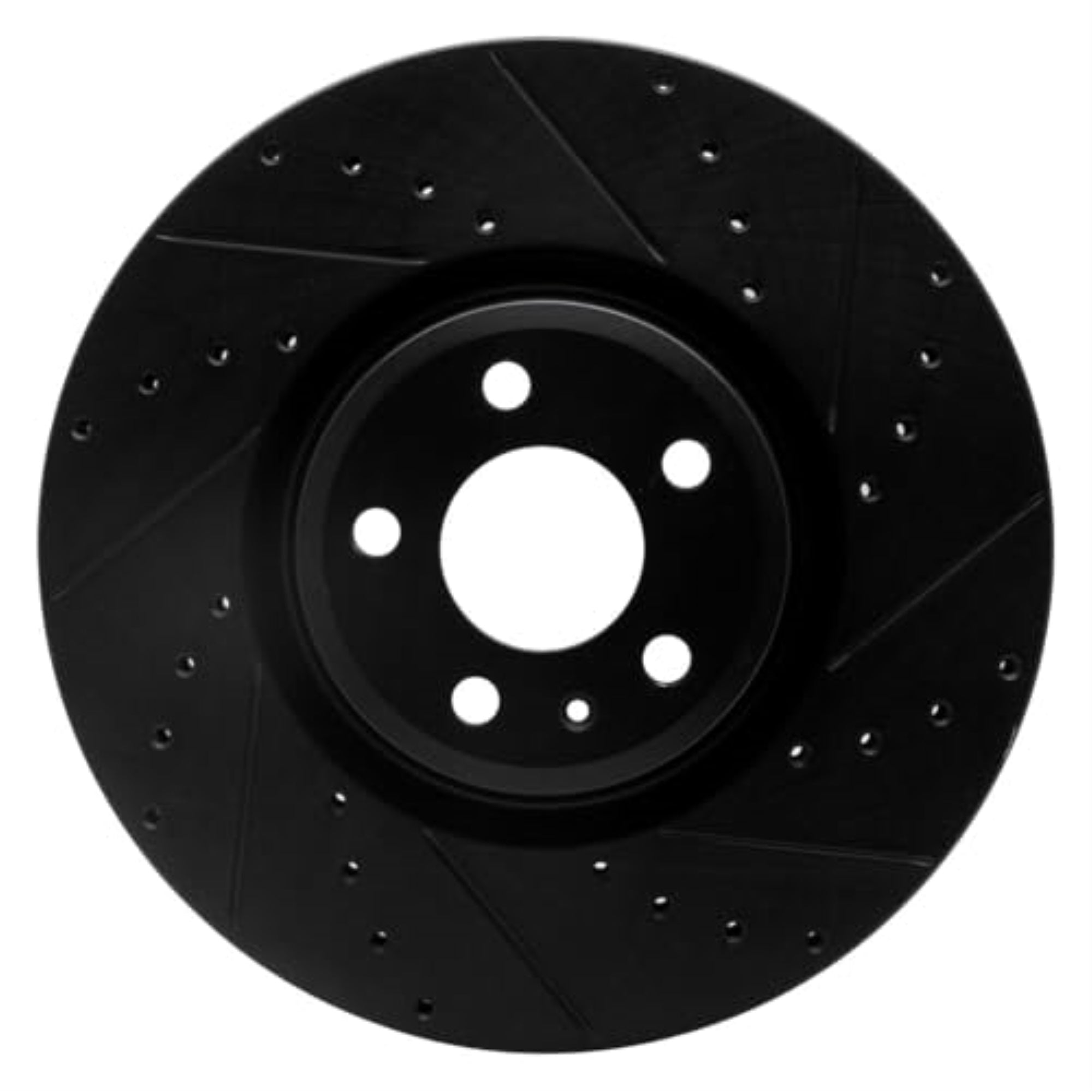 R1 Concepts Brake Rotor Drilled And Slotted Black Ecb-73083R