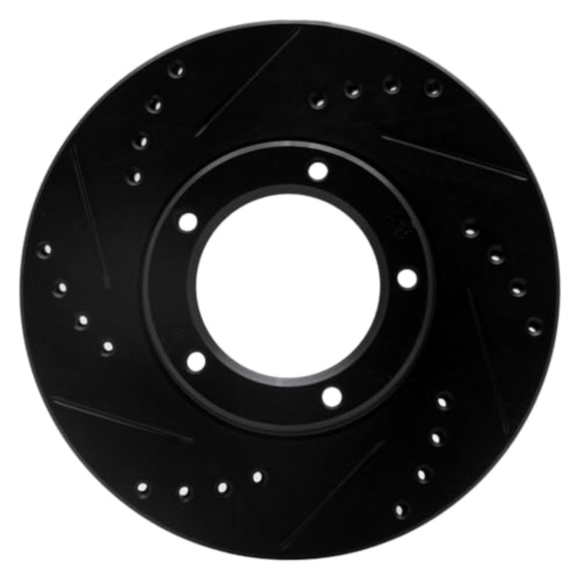 R1 Concepts Brake Rotor Drilled And Slotted Black Ecb-76106L