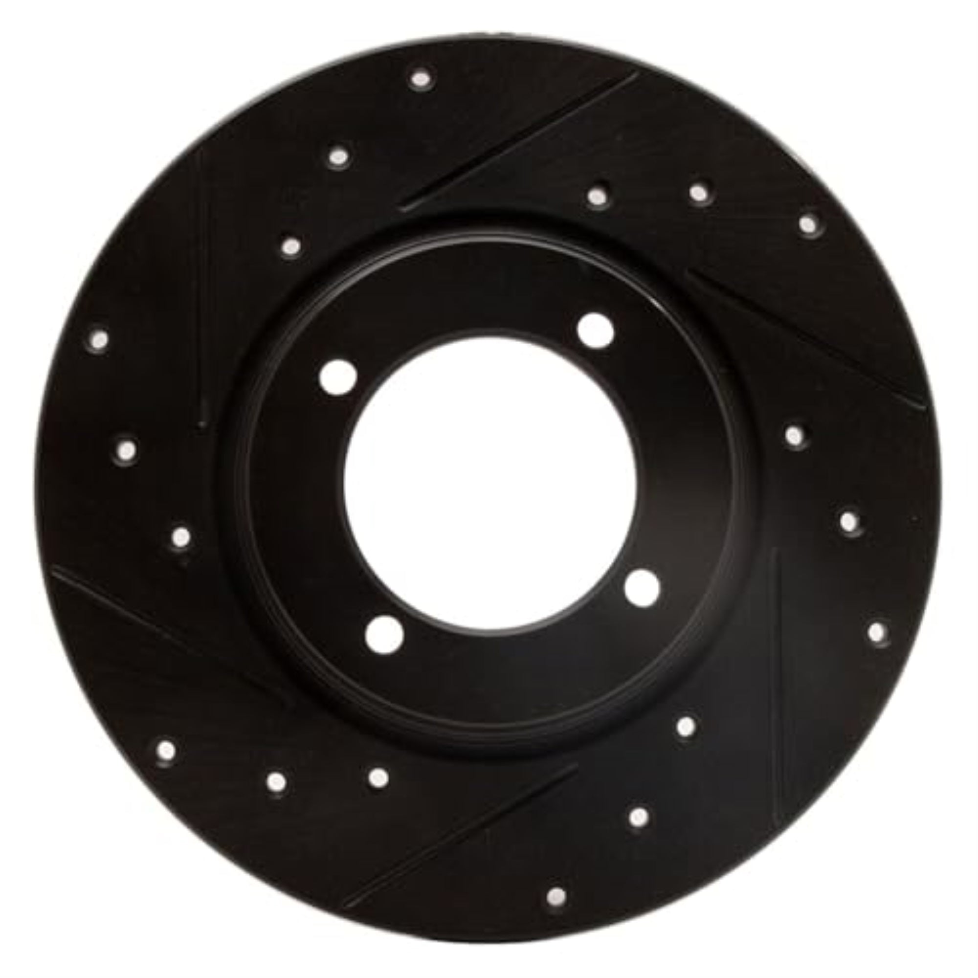 R1 Concepts Brake Rotor Drilled And Slotted Black Ecb-80054L