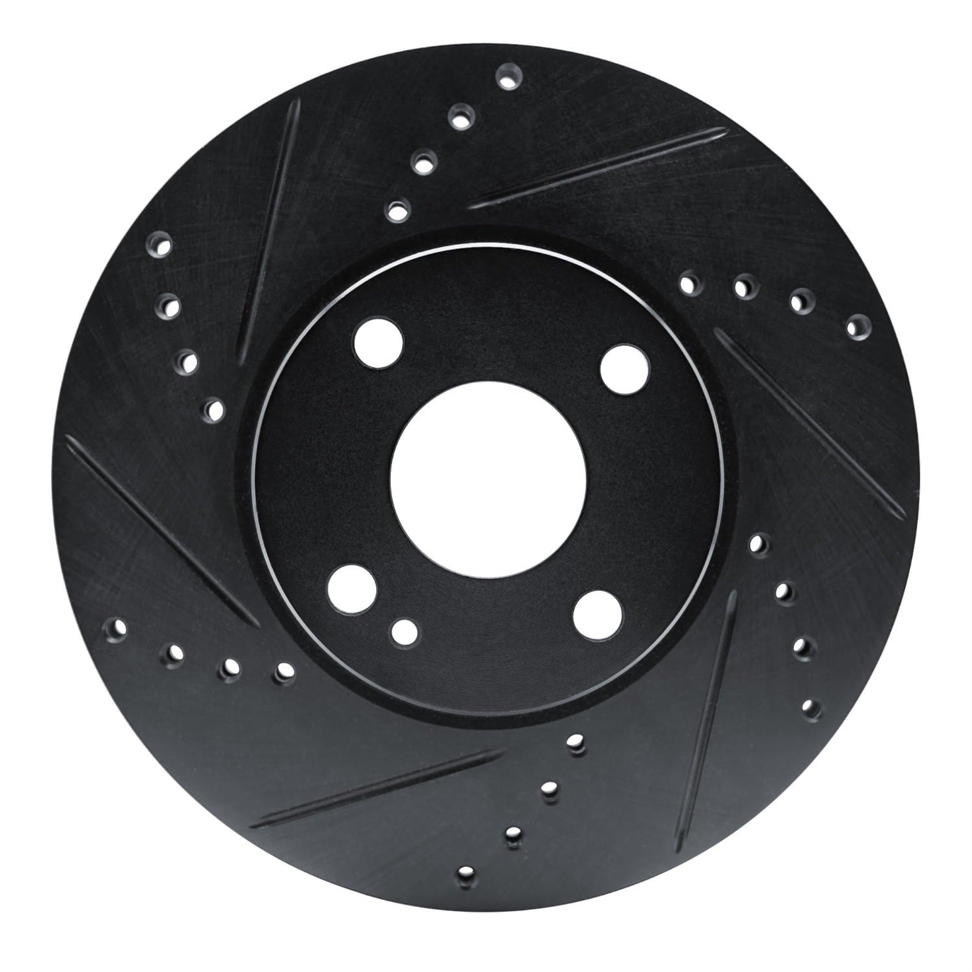 R1 Concepts Brake Rotor Drilled And Slotted Black Ecb-91003L