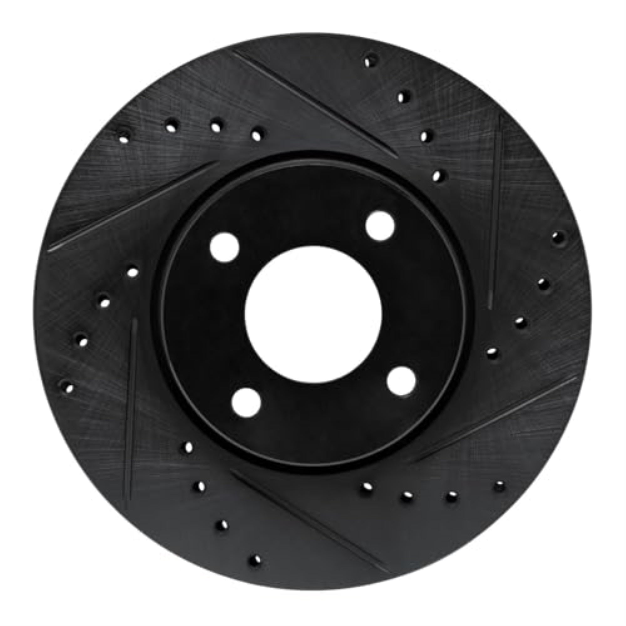 R1 Concepts Brake Rotor Drilled And Slotted Black Ecb-92025R