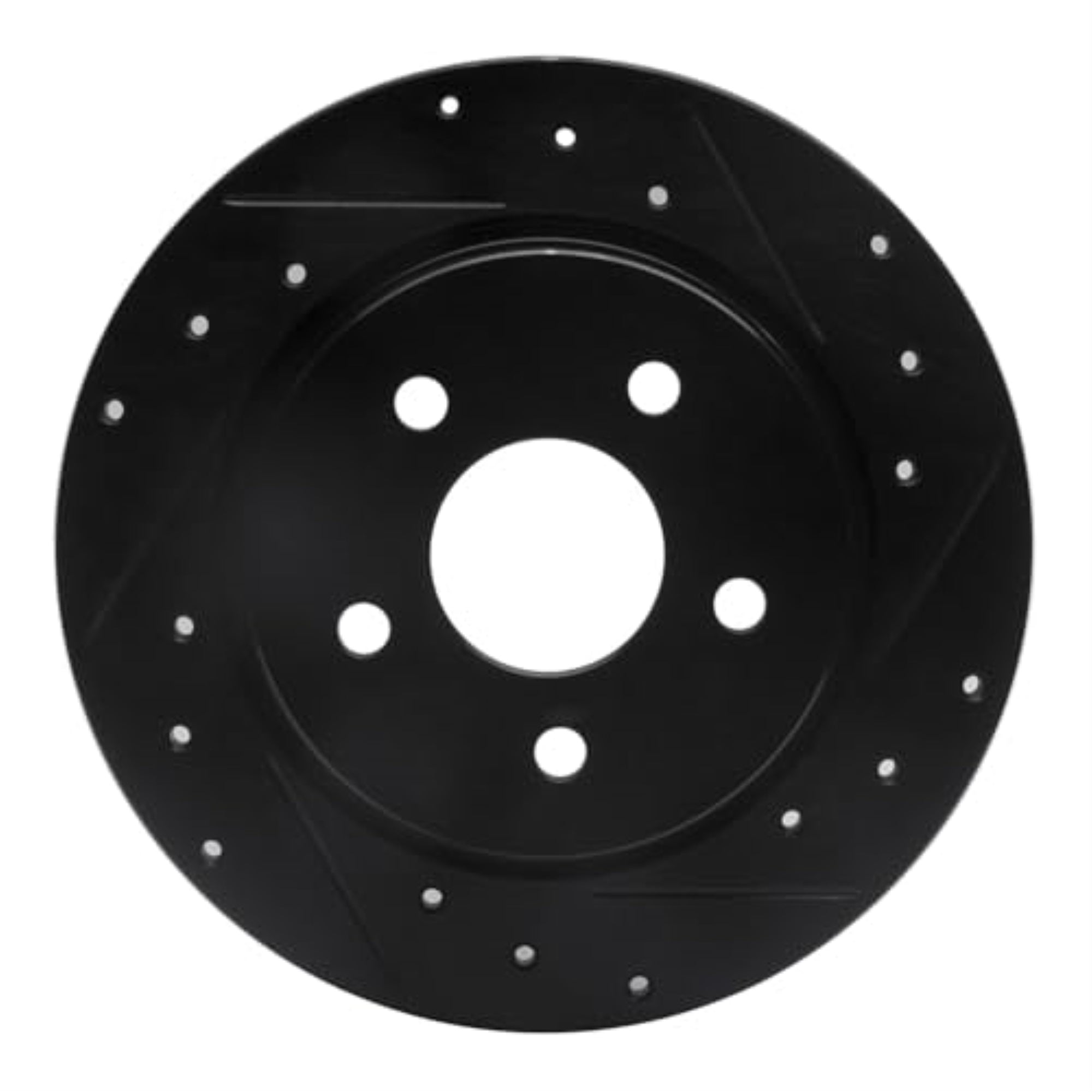 R1 Concepts Brake Rotor Drilled And Slotted Black Ecb-92061R