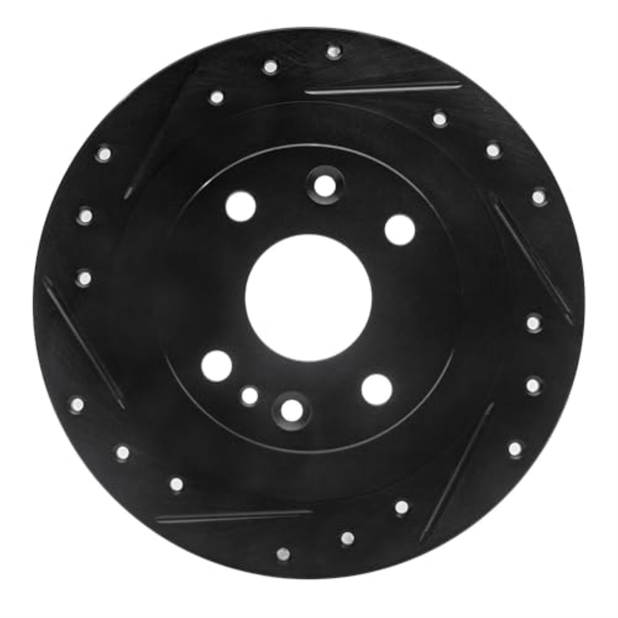 R1 Concepts Brake Rotor Drilled And Slotted Black Ecb-92076L