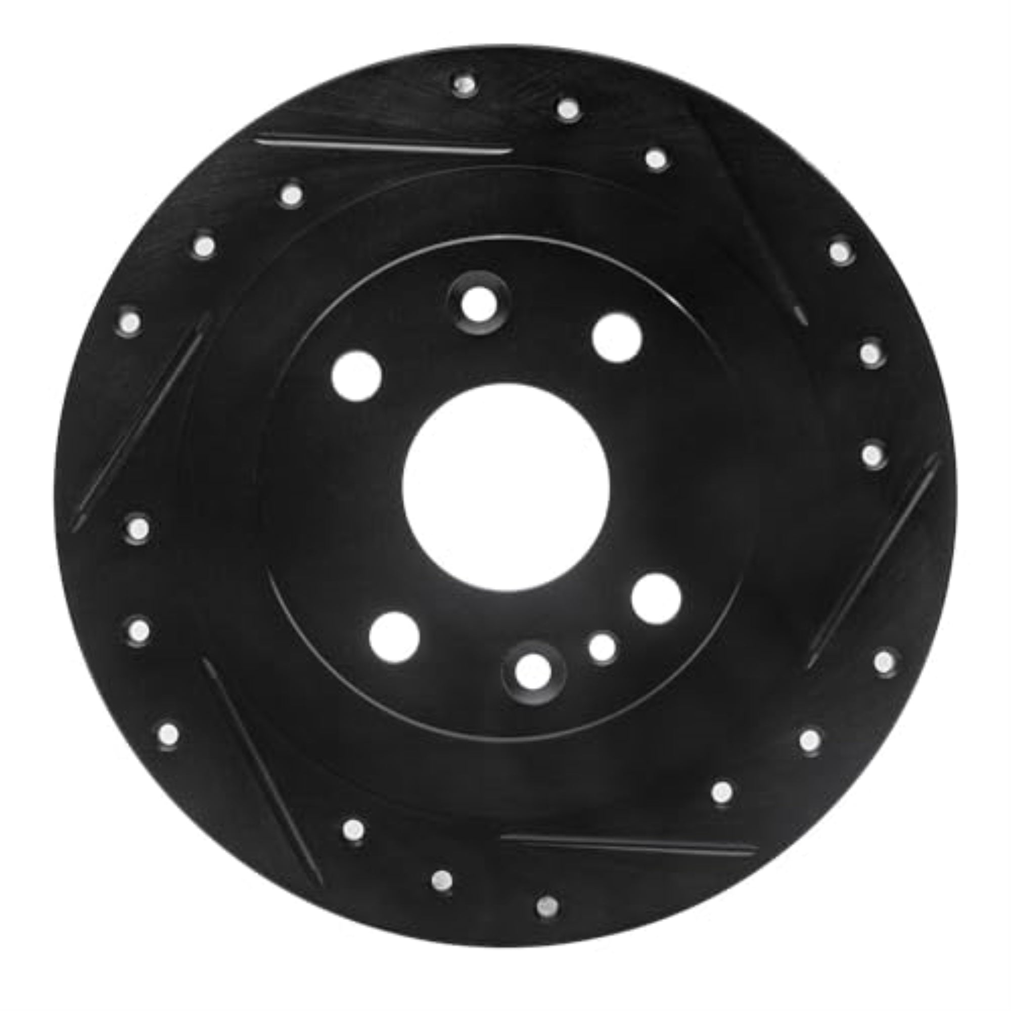 R1 Concepts Brake Rotor Drilled And Slotted Black Ecb-92076R