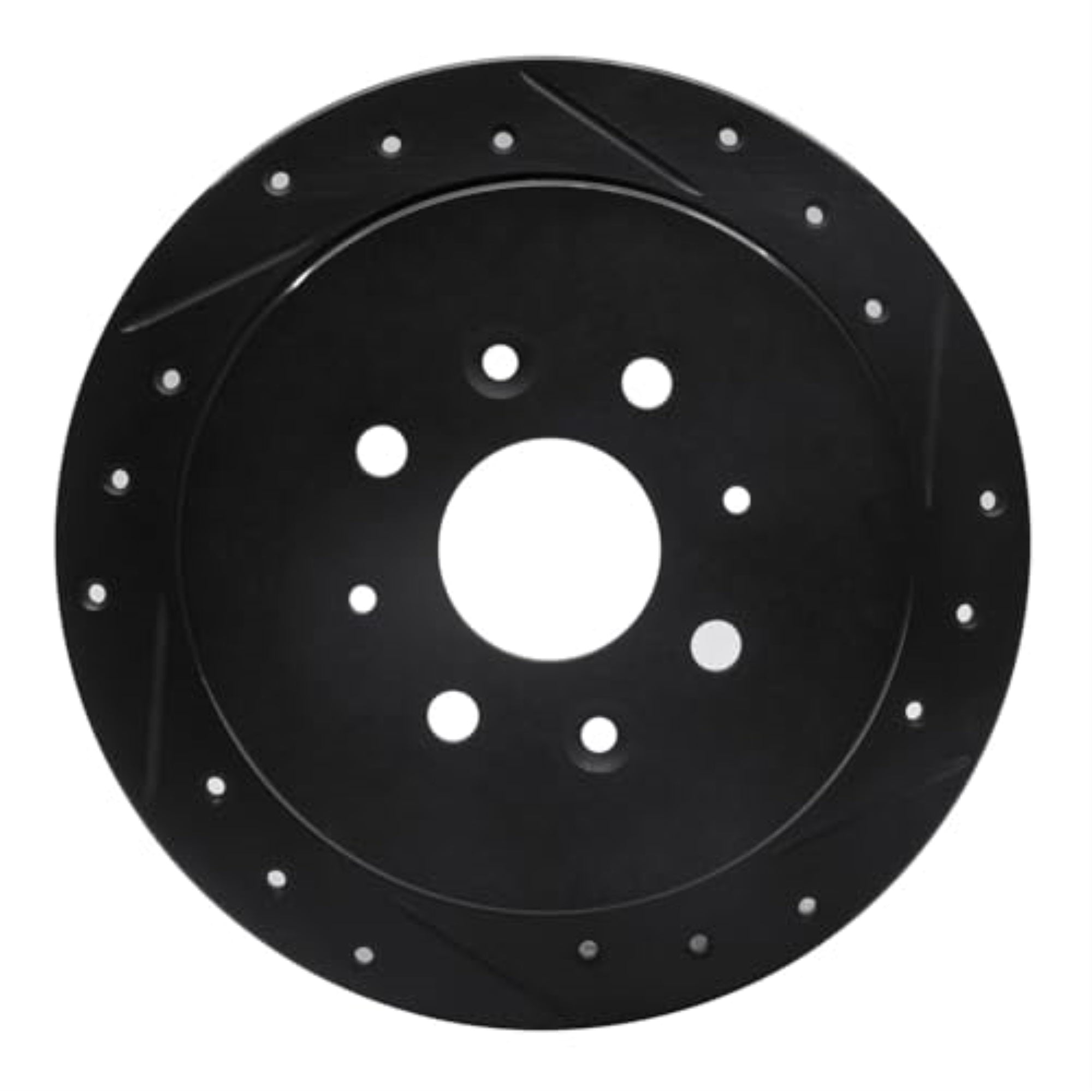 R1 Concepts Brake Rotor Drilled And Slotted Black Ecb-92093R