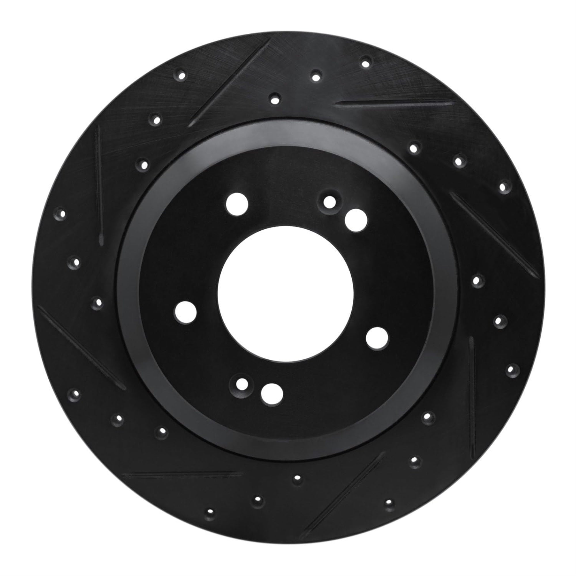 R1 Concepts Brake Rotor Drilled And Slotted Black Ecb-03065L