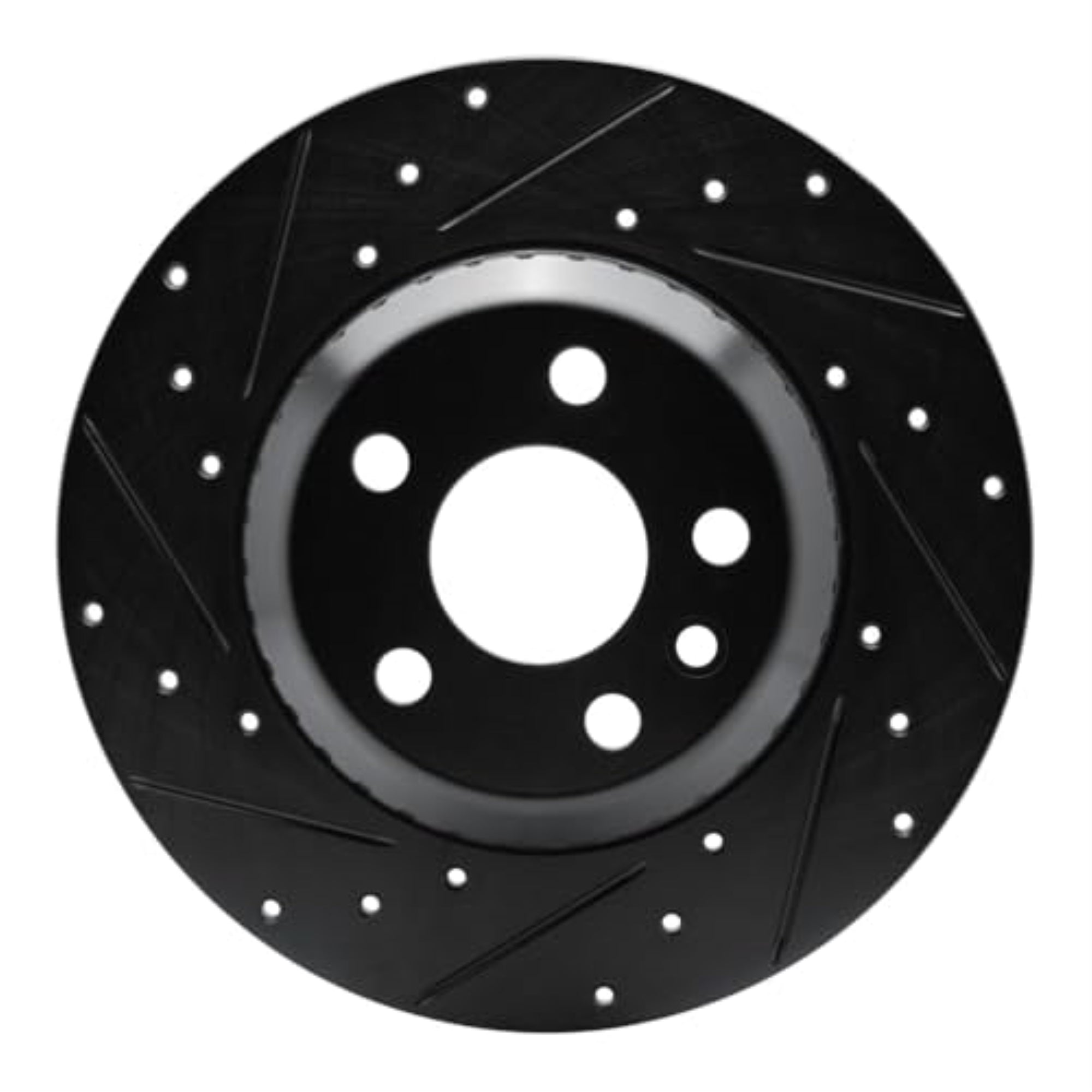 R1 Concepts Brake Rotor Drilled And Slotted Black Ecb-11034L