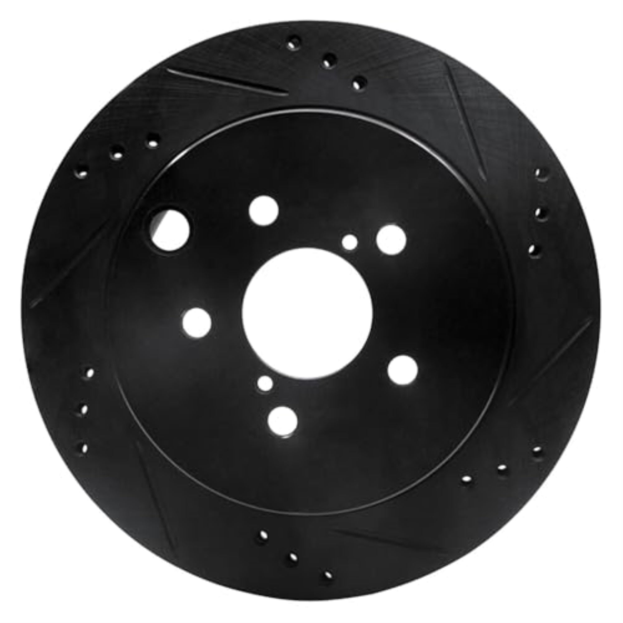 R1 Concepts Brake Rotor Drilled And Slotted Black Ecb-13027R