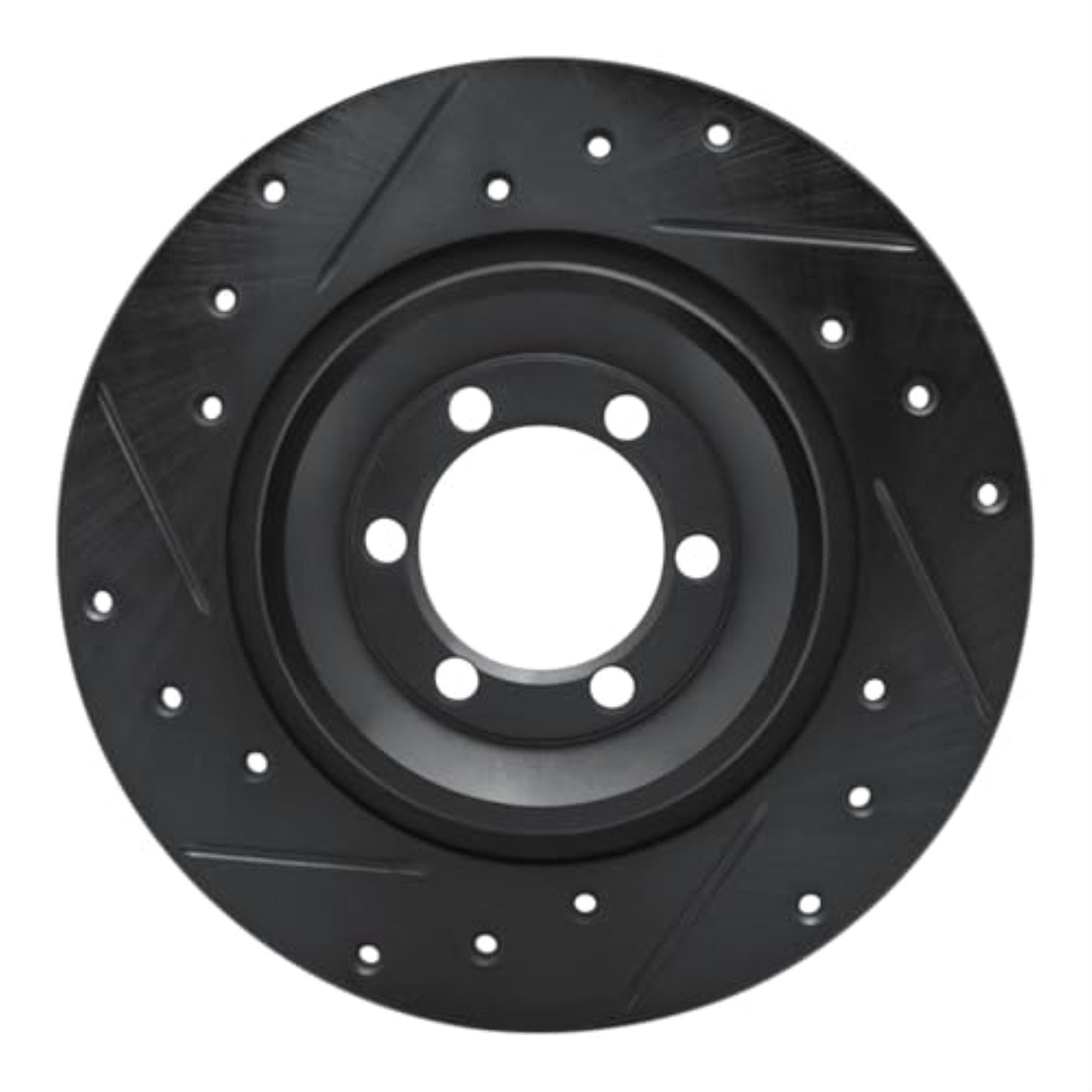 R1 Concepts Brake Rotor Drilled And Slotted Black Ecb-16003L