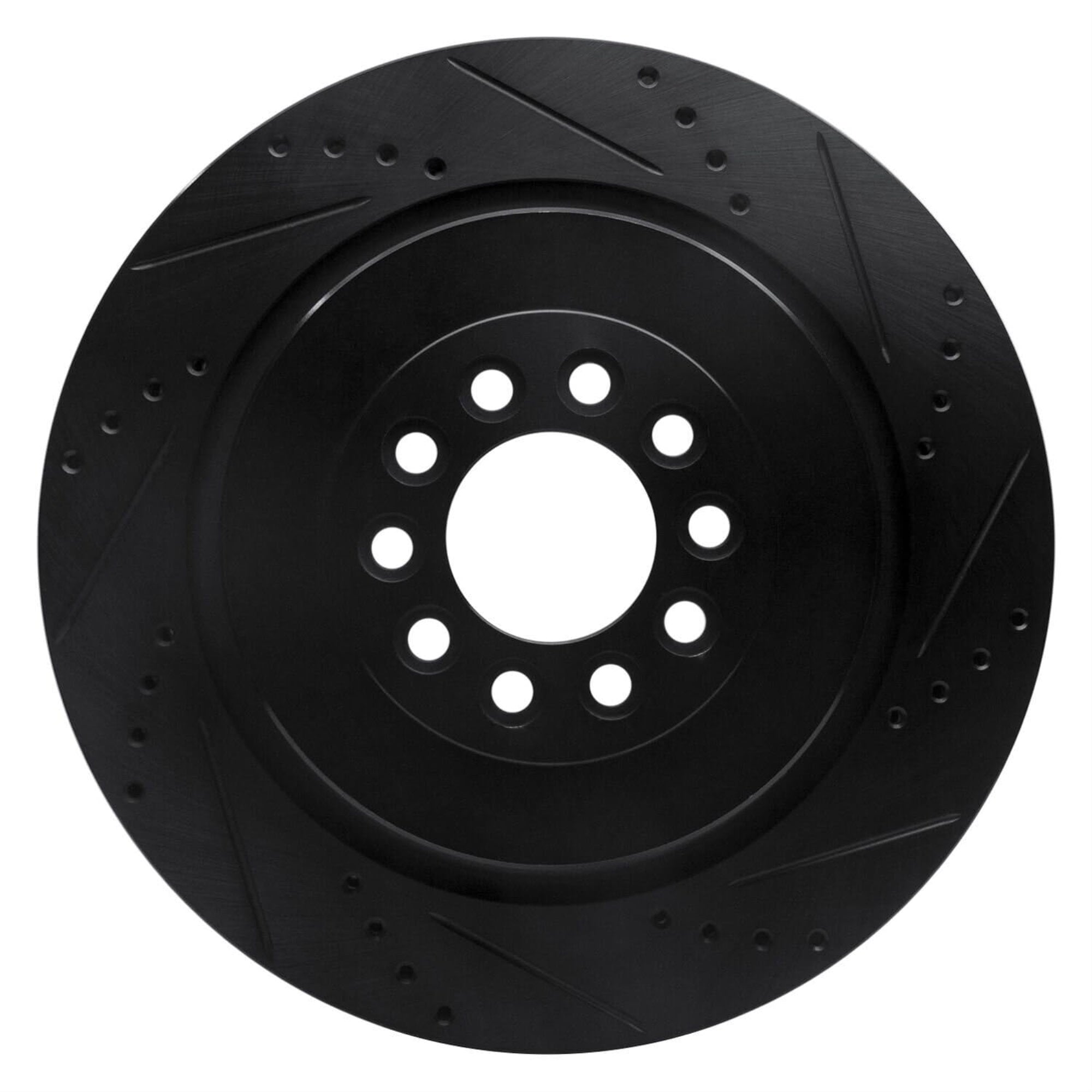 R1 Concepts Brake Rotor Drilled And Slotted Black Ecb-20014R