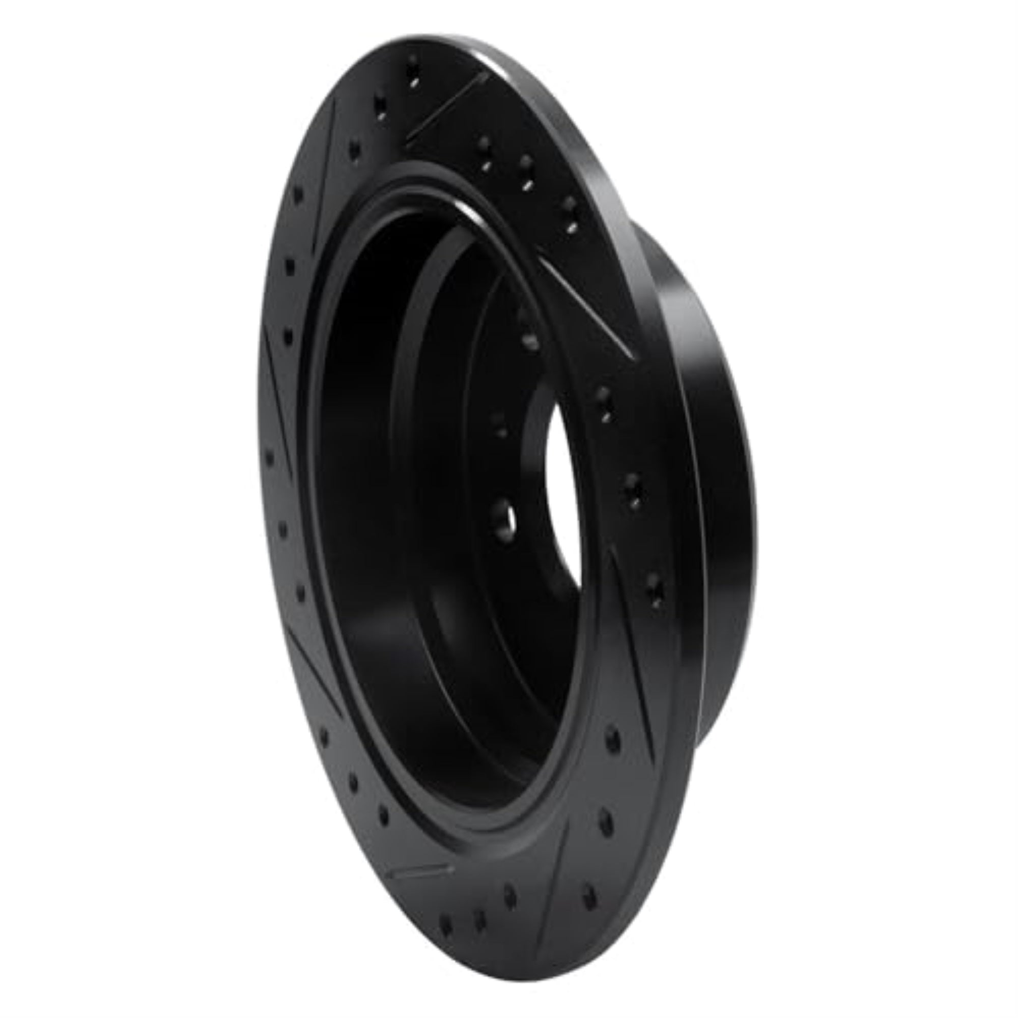 R1 Concepts Brake Rotor Drilled And Slotted Black Ecb-31015R