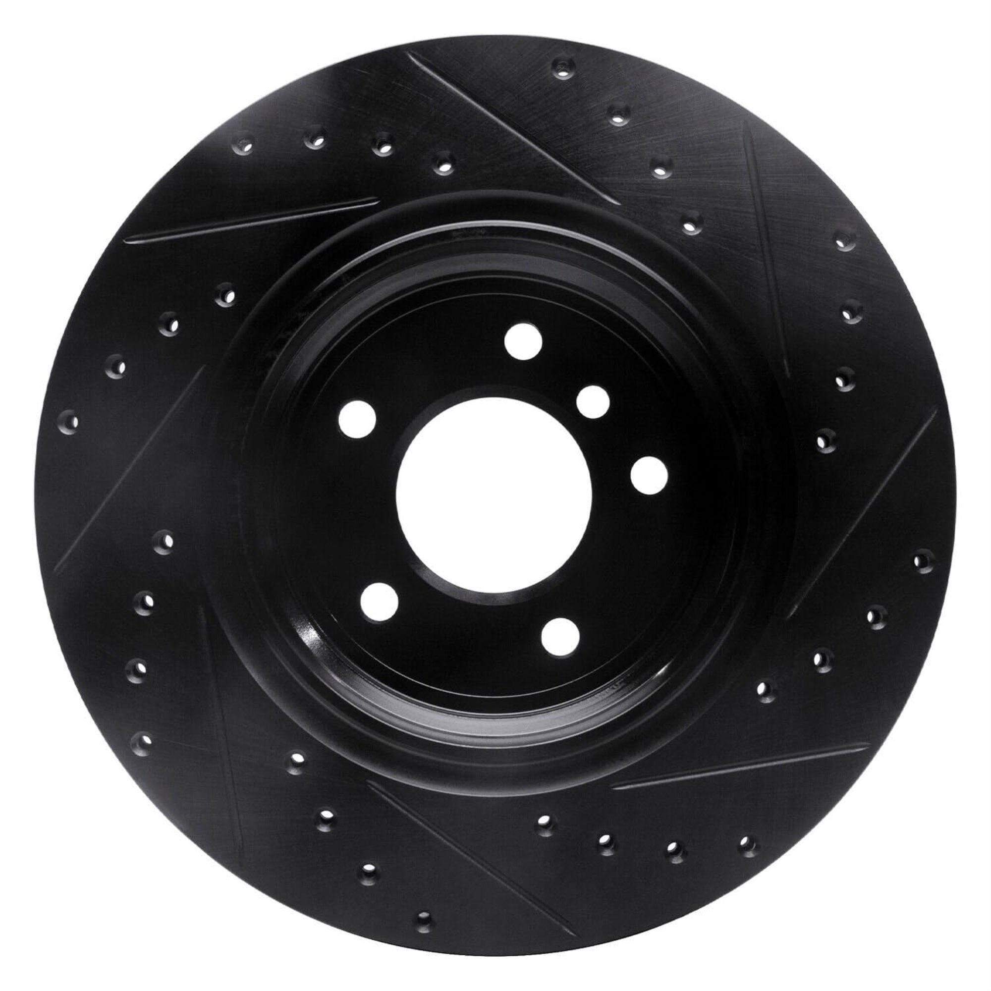 R1 Concepts Brake Rotor Drilled And Slotted Black Ecb-31041L