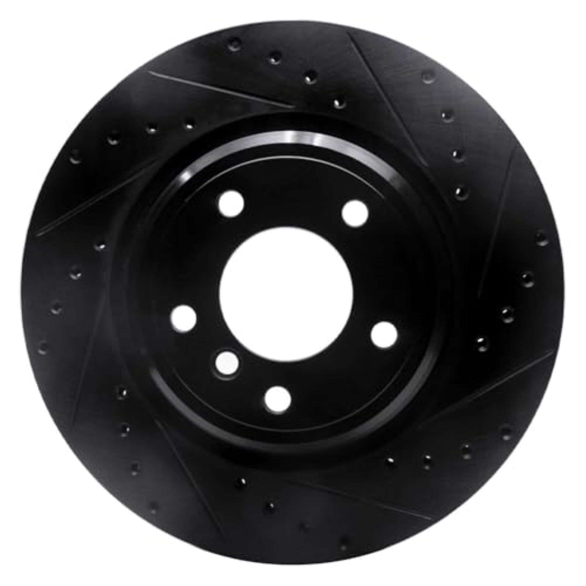 R1 Concepts Brake Rotor Drilled And Slotted Black Ecb-31041R