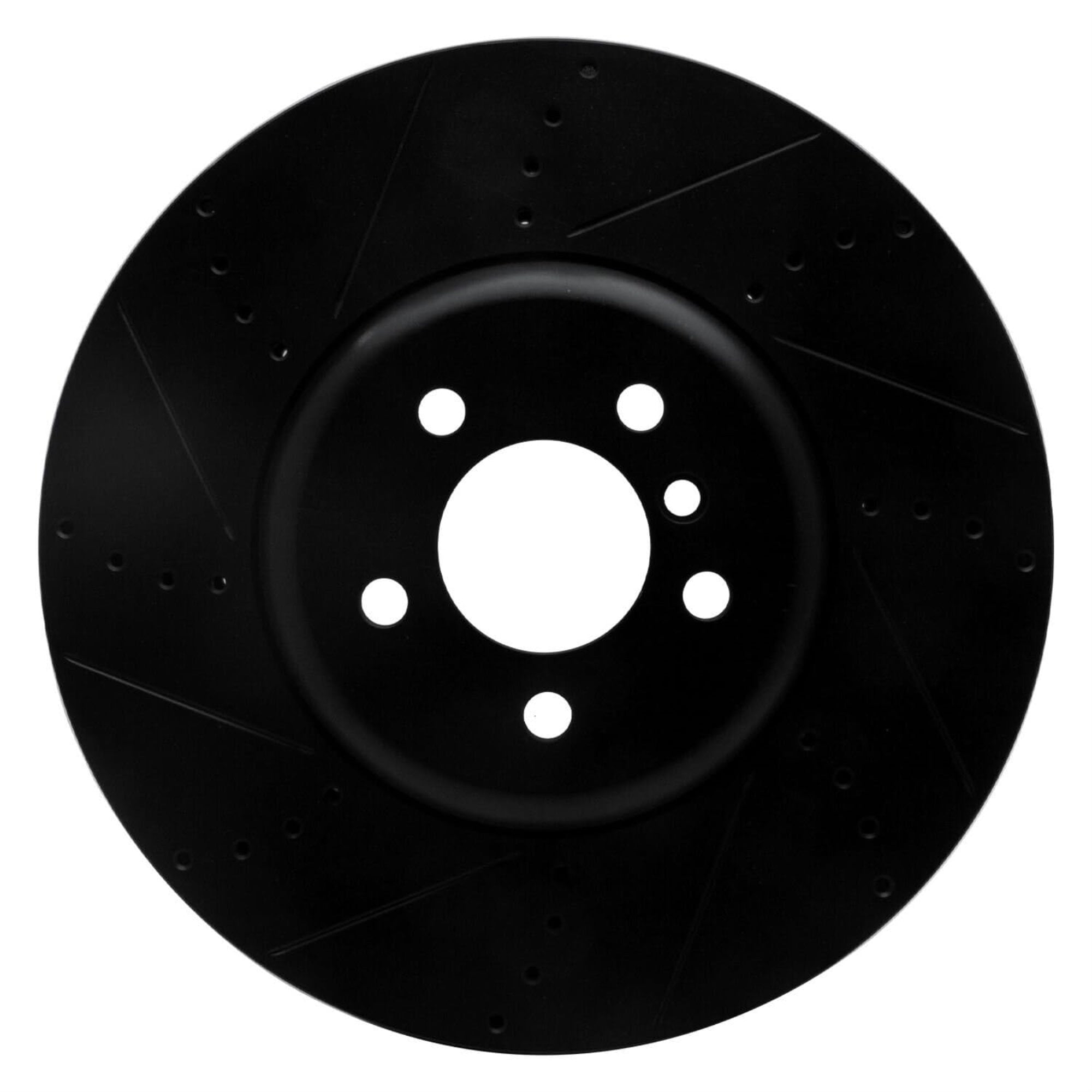 R1 Concepts Brake Rotor Drilled And Slotted Black Ecb-31094D