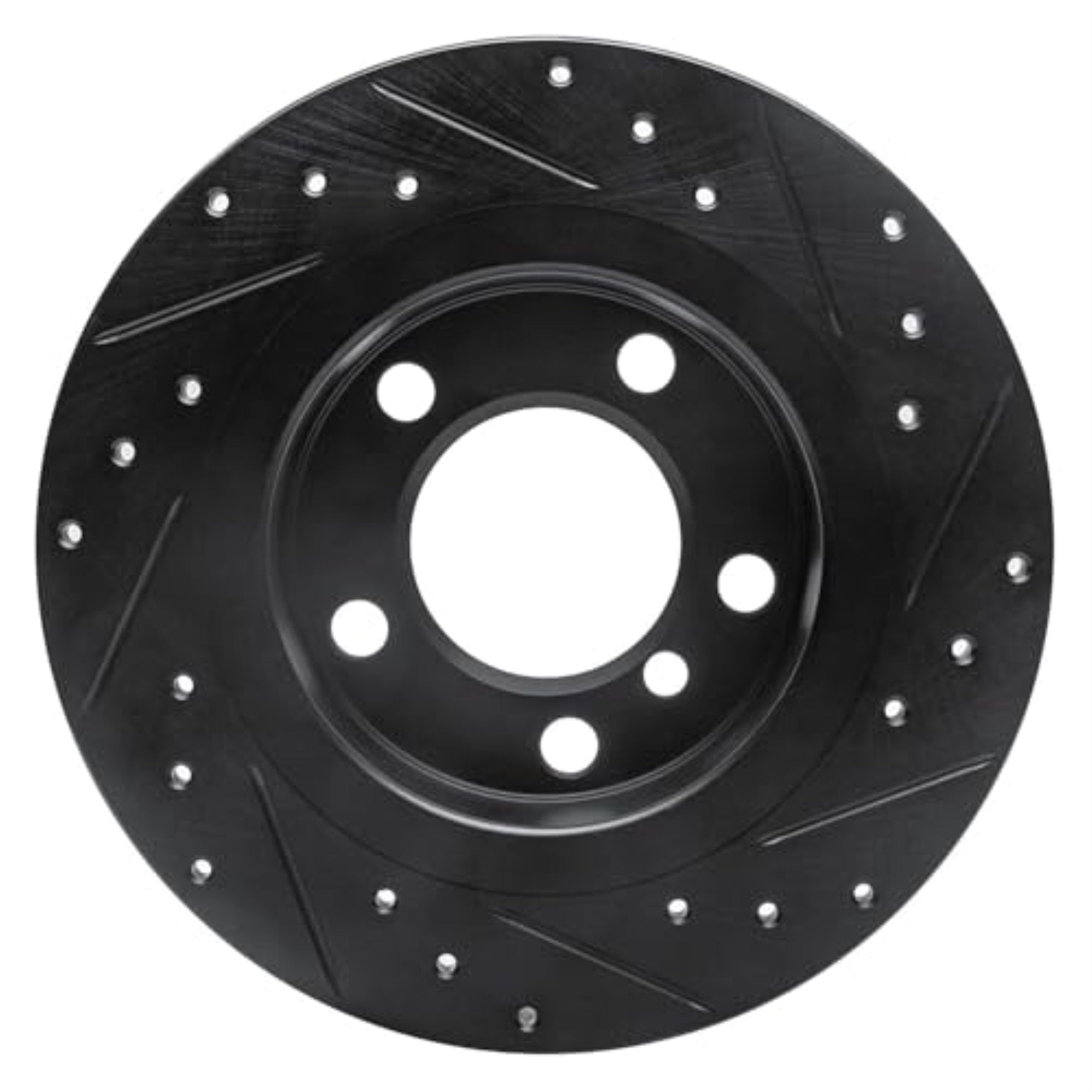 R1 Concepts Brake Rotor Drilled And Slotted Black Ecb-32010L