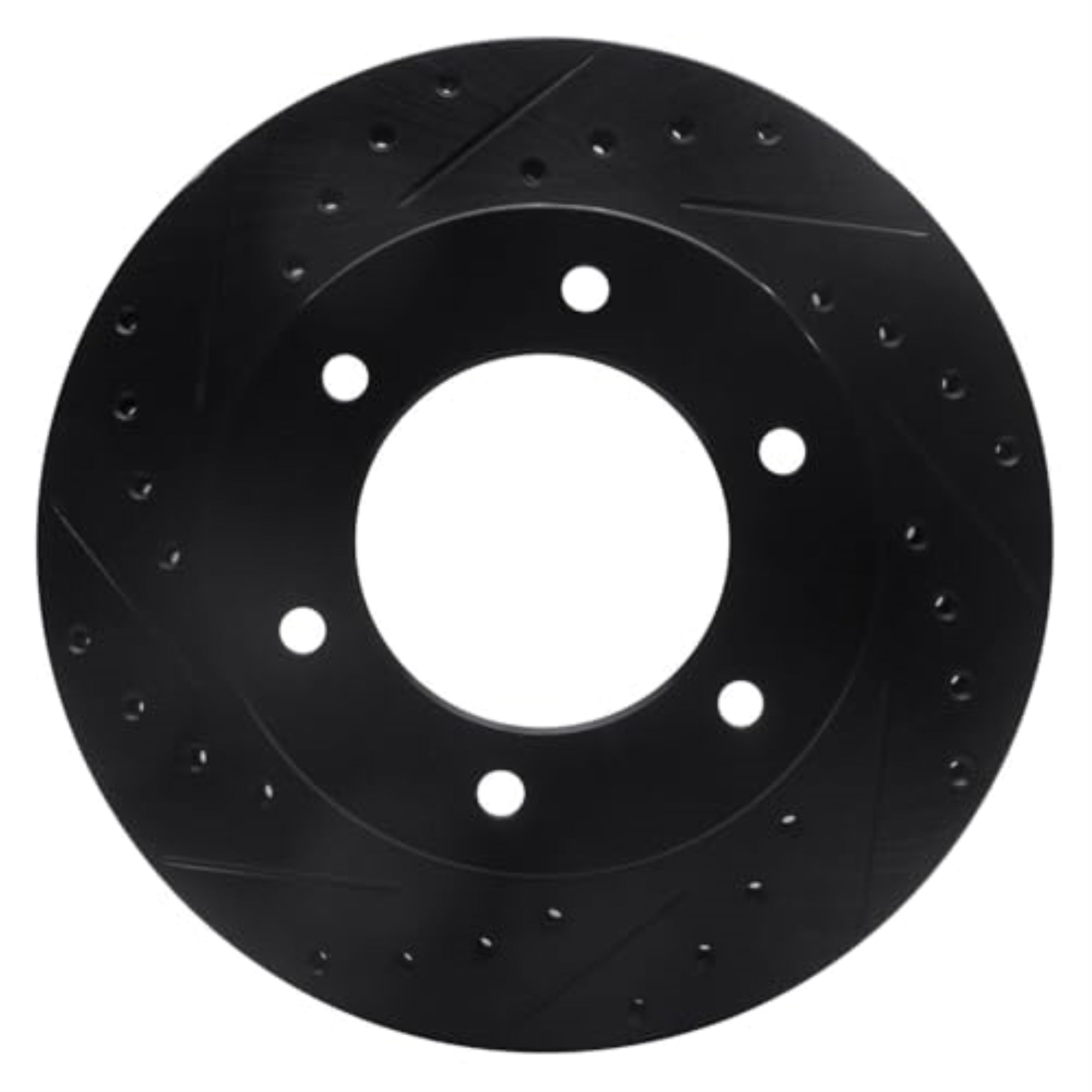 R1 Concepts Brake Rotor Drilled And Slotted Black Ecb-37010L