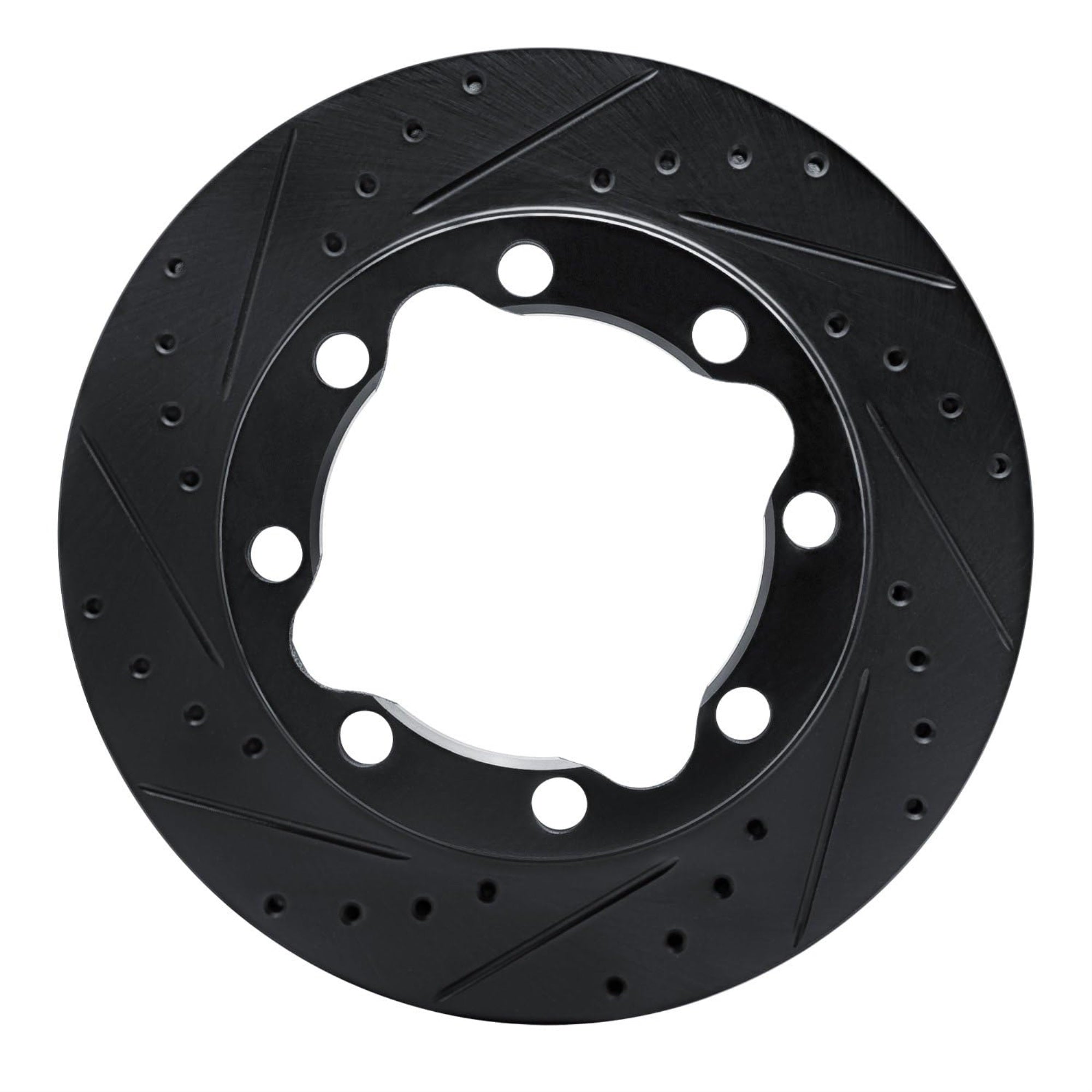 R1 Concepts Brake Rotor Drilled And Slotted Black Ecb-40052L